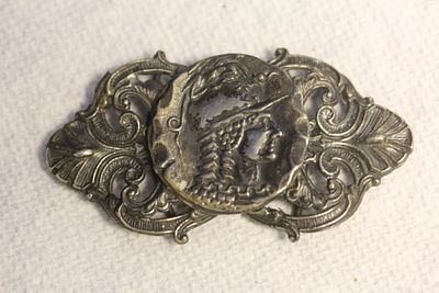 Art Nuveau Ladies Belt Buckle. nice carving