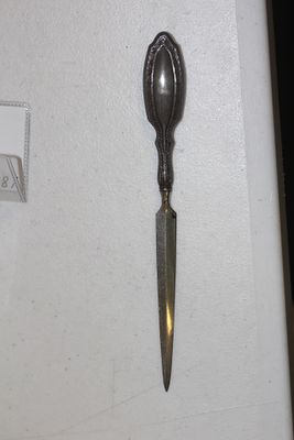 Sterling Handle Letter Opener. 7 1/4" long