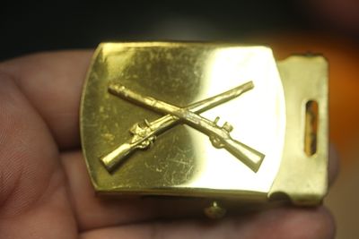 Vintage Military Belt Buckle. as shown