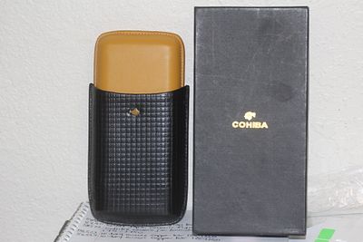 Cohiba Leather Cigar Case. boxed