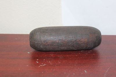 A Vintage Wood Floater. 4 3/4" across