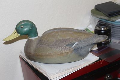 Tigrett Plastic Duck Decoy. vintage- 1950's - 14 1/4" across