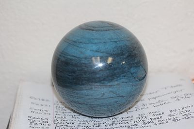 Gemstone Sphere. 3 1/2" in diameter - heavy and solid
