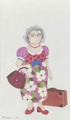 Eliahou Eric Bokobza - No Title. Gouache and watercolor on paper 
Hand signed 
Unique piece