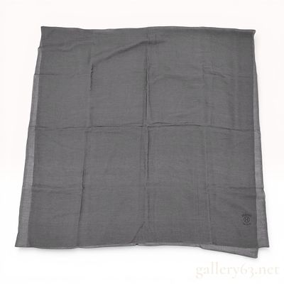 Herm&egrave;s Charcoal Gray Cashmere and Silk Square Shawl. A large square shawl from Herm&egrave;s, Paris 