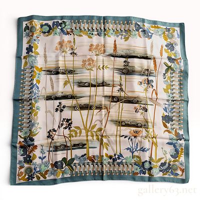 Herm&egrave;s Silk Carr&eacute; 90 Scarf in Les Bolides Pattern by Jean-Louis Clerc. This Herm&egrave;s Paris silk 