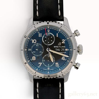 Breitling Aviator Chronograph Watch. In very good preowned condition and comes with a carry pouch.