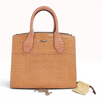 Louis Vuitton Crocodile City Steamer MM Exotic Skin 2-Way Handbag. A structured Louis Vuitton 