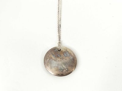 Tiffany & Co. Sterling Silver Necklace. A Tiffany & Co. Sterling Silver pendant necklace.