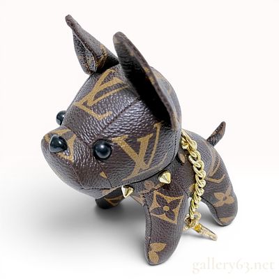 Louis Vuitton Monogram Canvas French Bulldog Bag Charm. This bag charm and key holder is 
