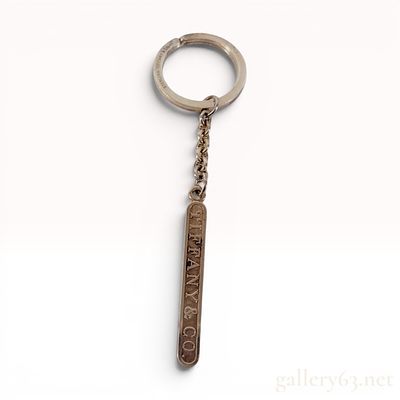 Tiffany & Co. Sterling Silver Bar Keychain. A Tiffany &amp; Co. sterling silver keychain 