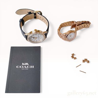 Two Women's Wristwatches, Coach Arden and 4&deg;C. Two women's quartz wristwatches featuring a Coach 