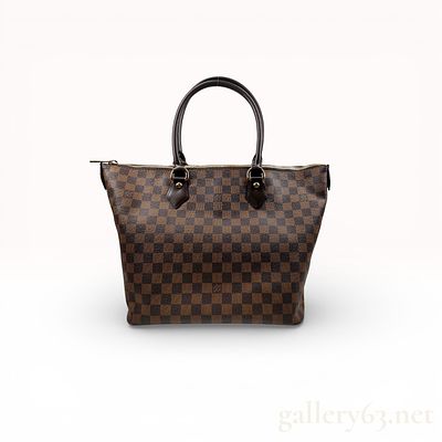Louis Vuitton Damier Ebene Saleya MM Tote Bag with Box and Dust Bag - Excellent Condition. Authen 