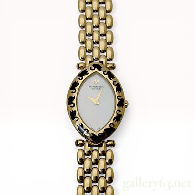 Raymond Weil Geneve 18K Gold Electroplated Marquise Dress Watch, Ref. 5852. Raymond Weil Geneve 
