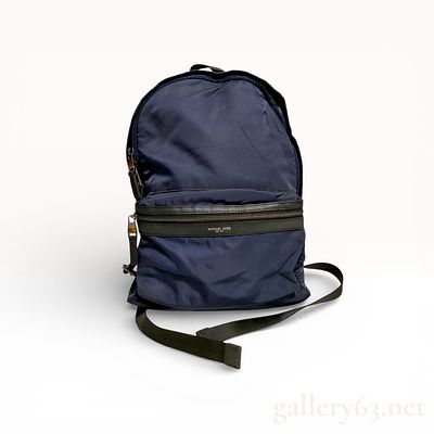 Michael Kors Kent Navy Blue Nylon and Leather Backpack. Michael Kors Kent collection backpack 