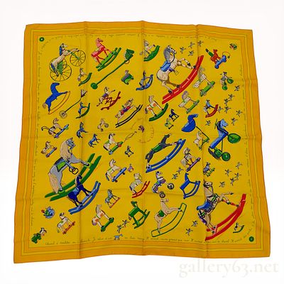 Hermes Raconte-moi le Cheval Silk Carre 90 Scarf. Herm s silk Carr 90 scarf in the Raconte-moi 