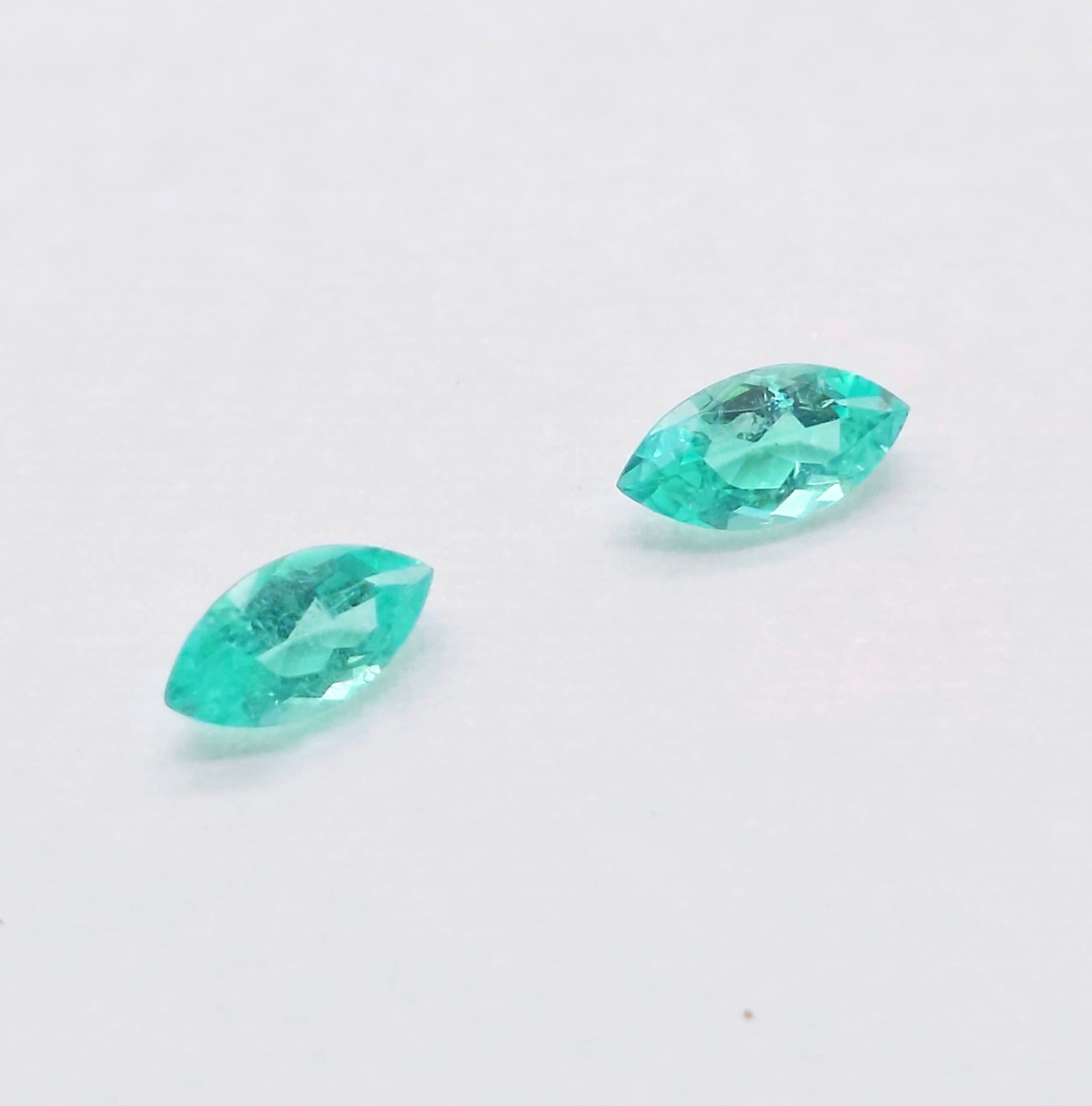 A Pair of Brazilian Paraiba Tourmalines with GIA Reports