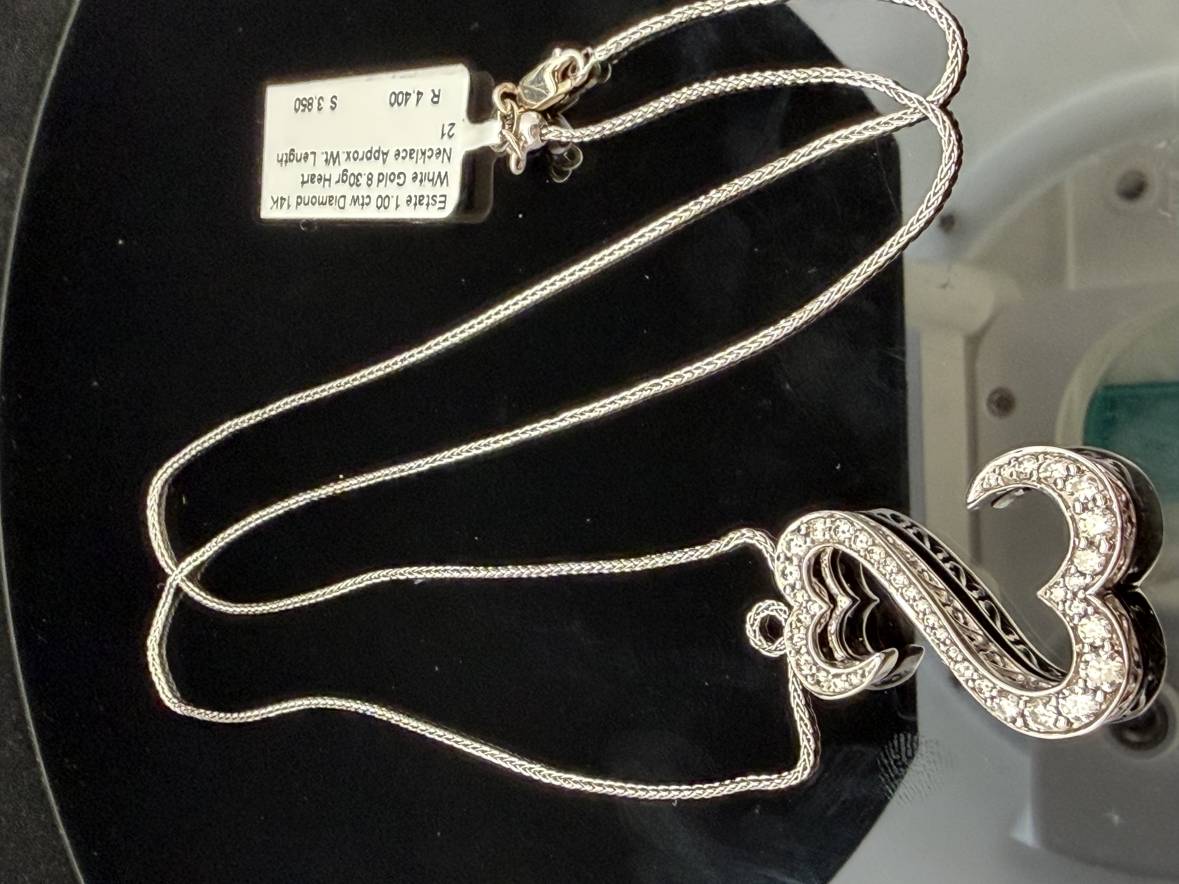 Jane Seymour 14K White Gold Diamond Necklace