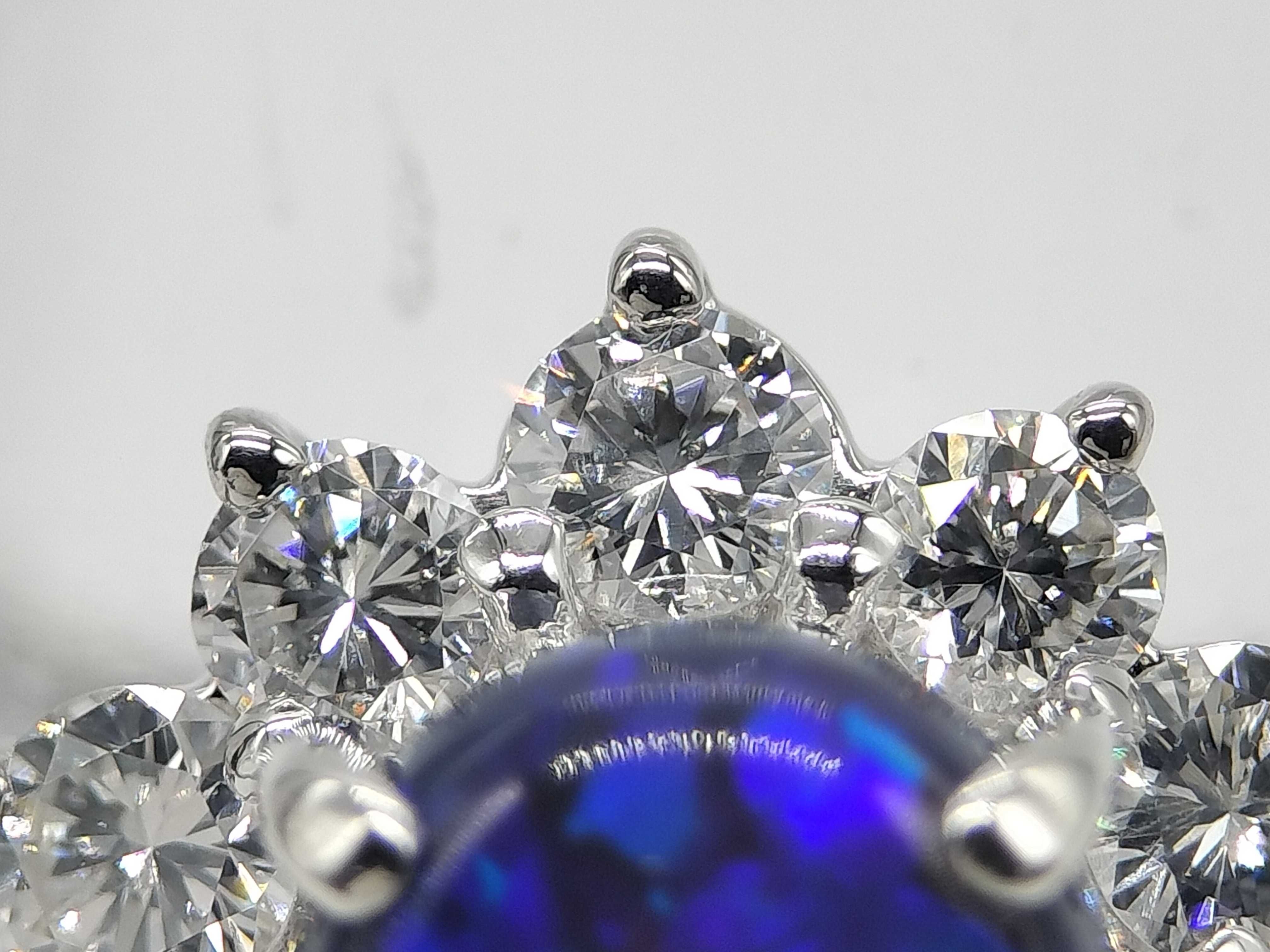 Pt900 Platinum Natural Black Opal and Diamond Cluster Cocktail Ring