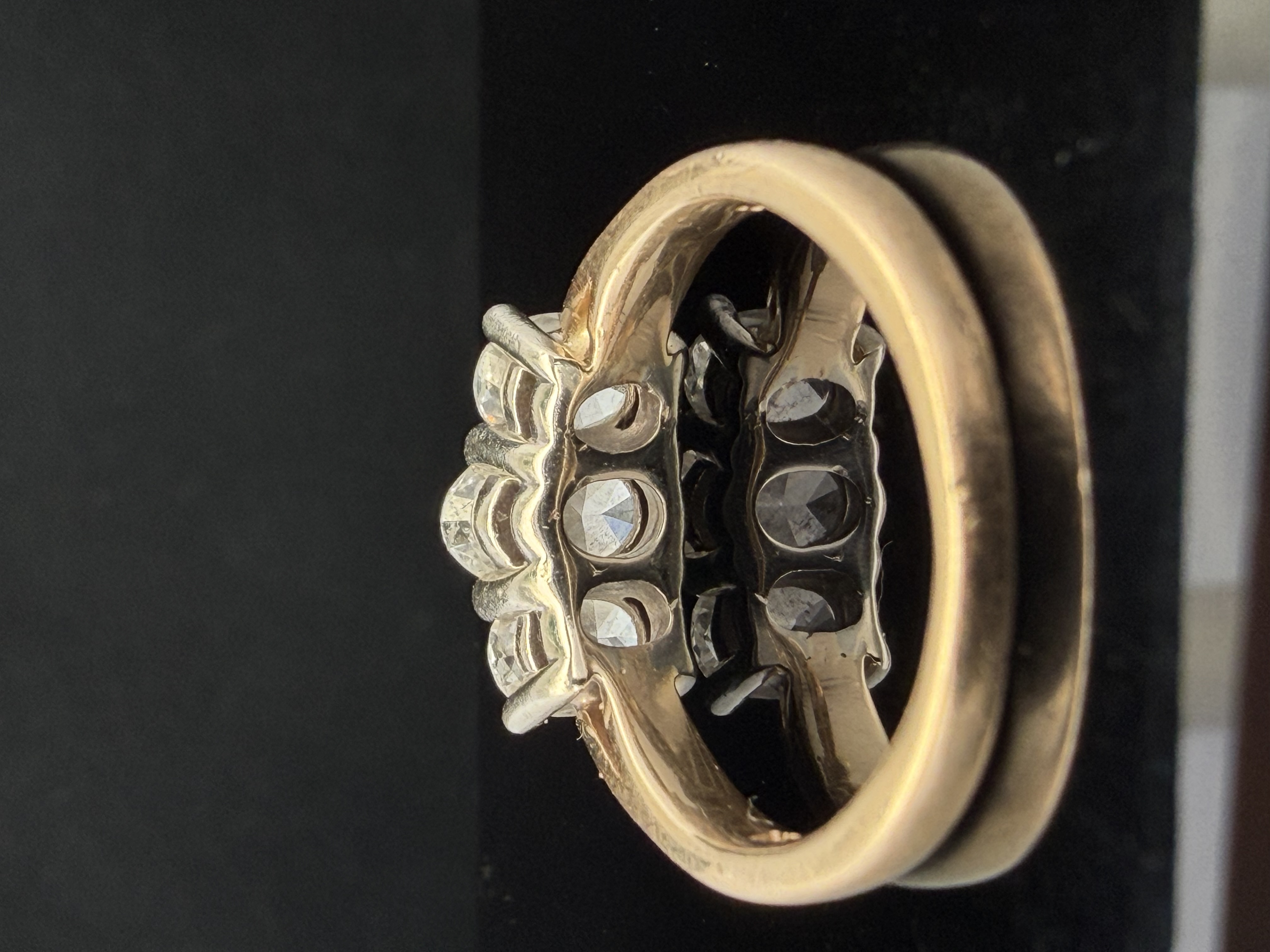 Certified 3 Stone Natural Diamond Ring