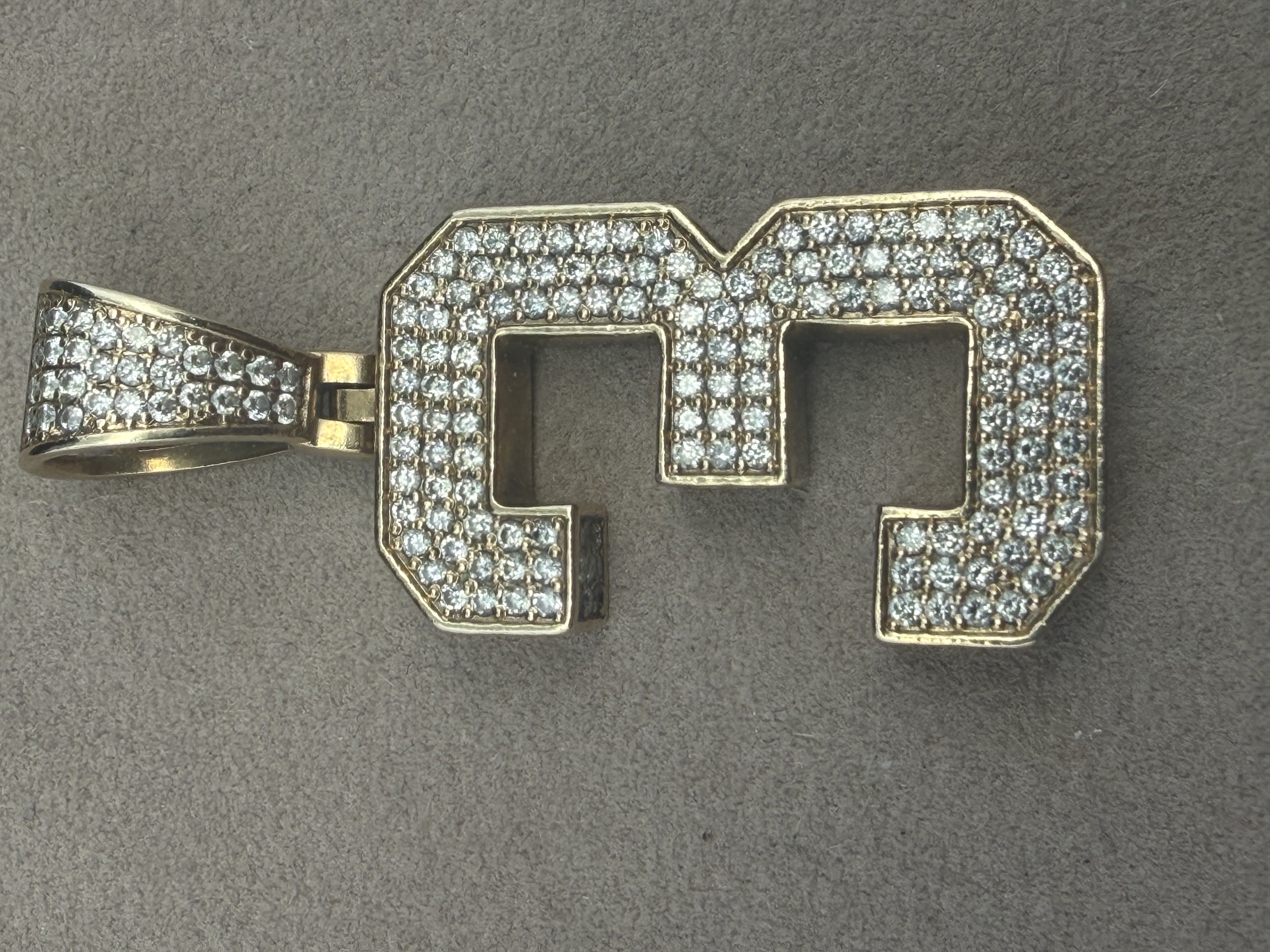 10K Natural Diamonds 3 Pendant