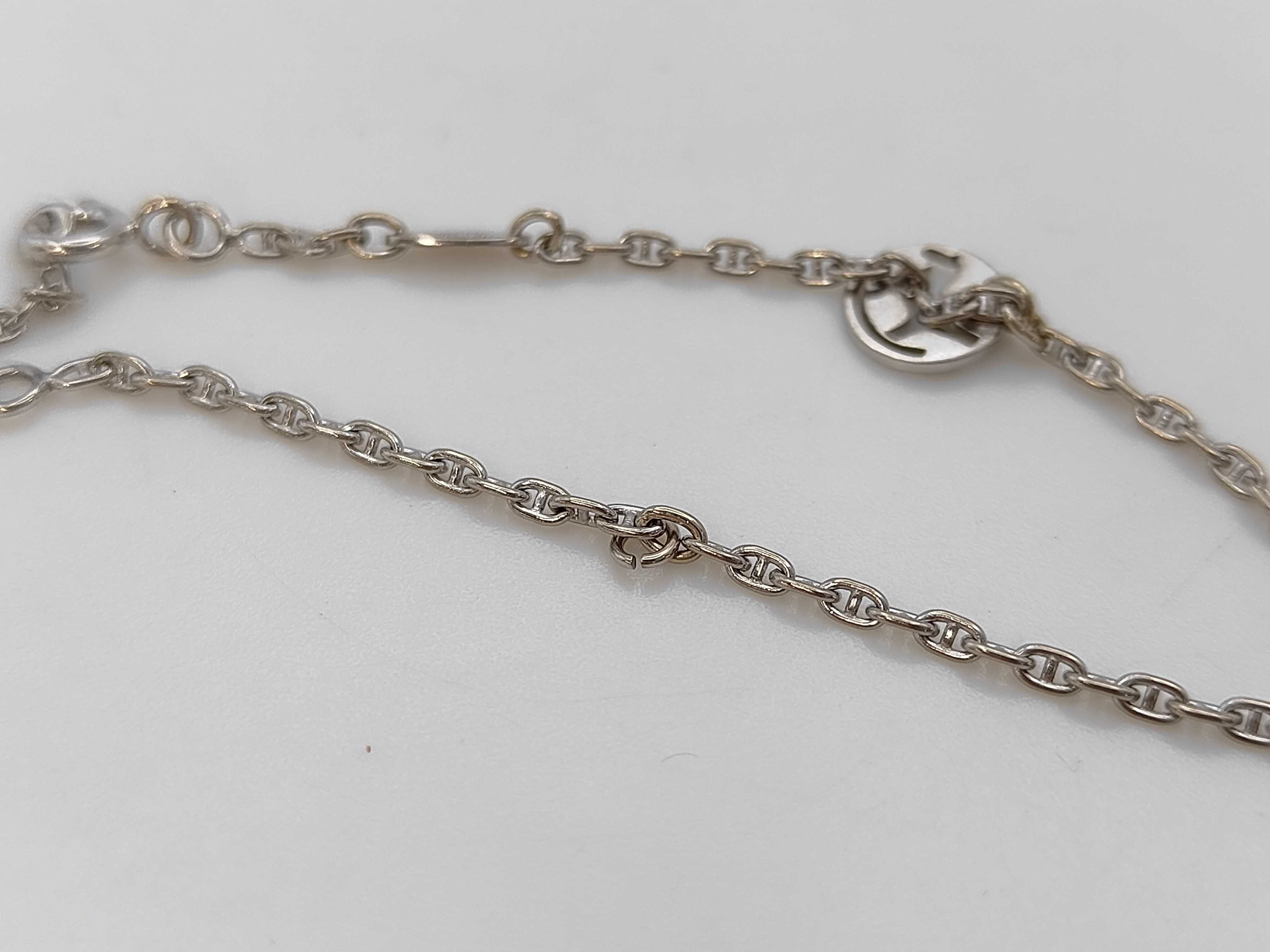 18K White Gold Hermès Rocking Horse Charm Bracelet
