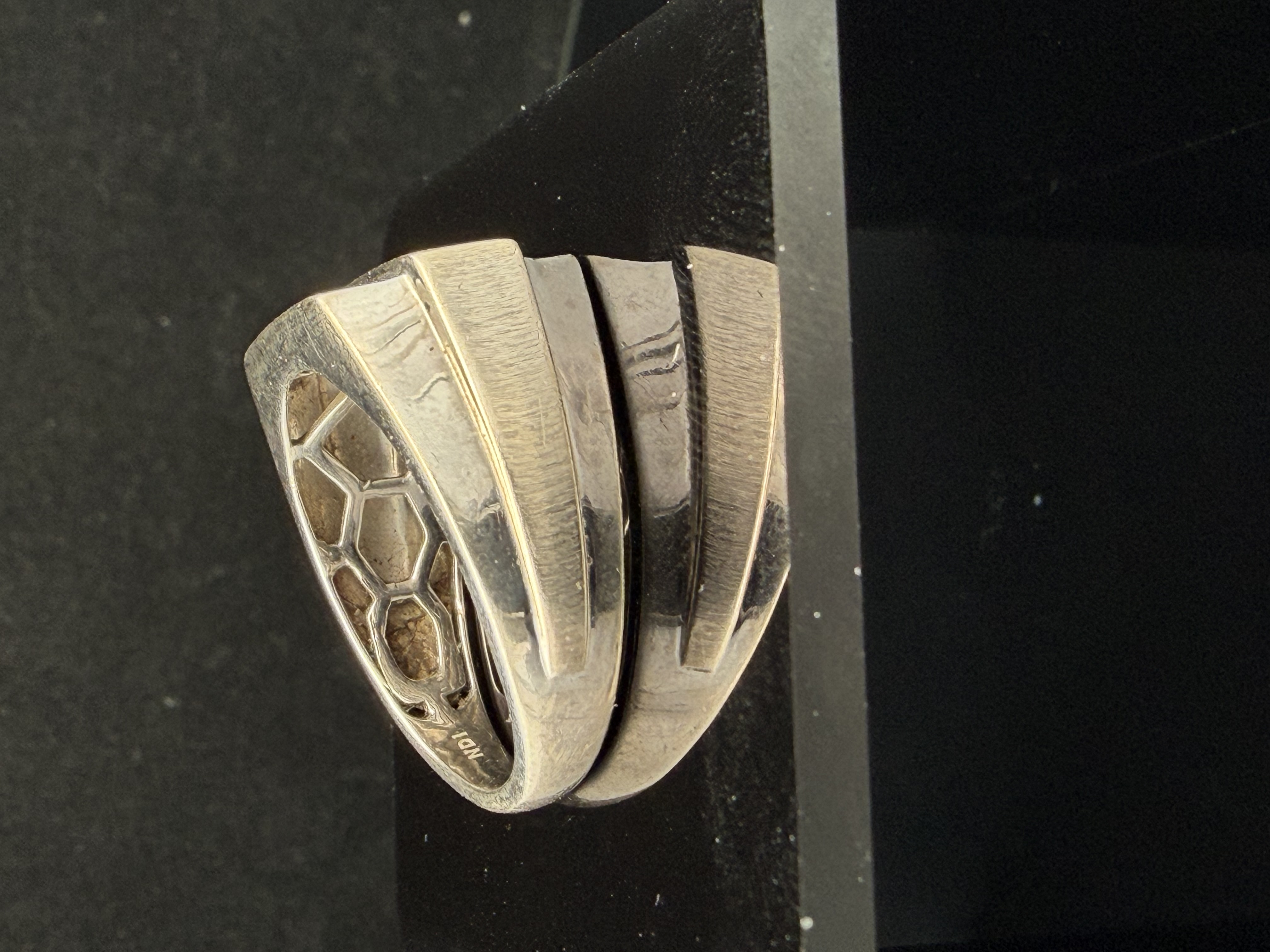 Men’s 10K White Gold Diamond Ring