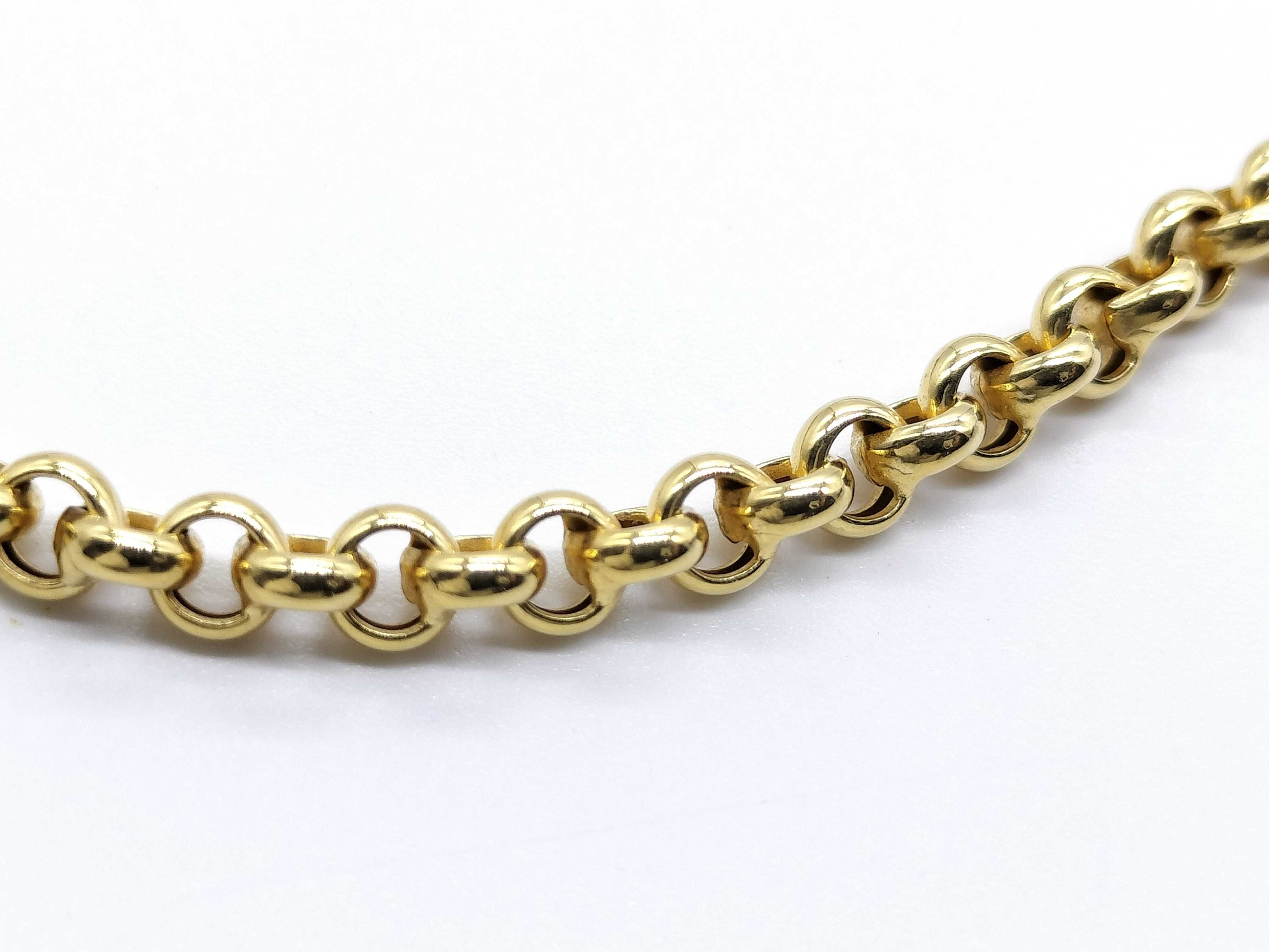 UnoAerre 18 Karat Yellow Gold Rolo Link Bracelet