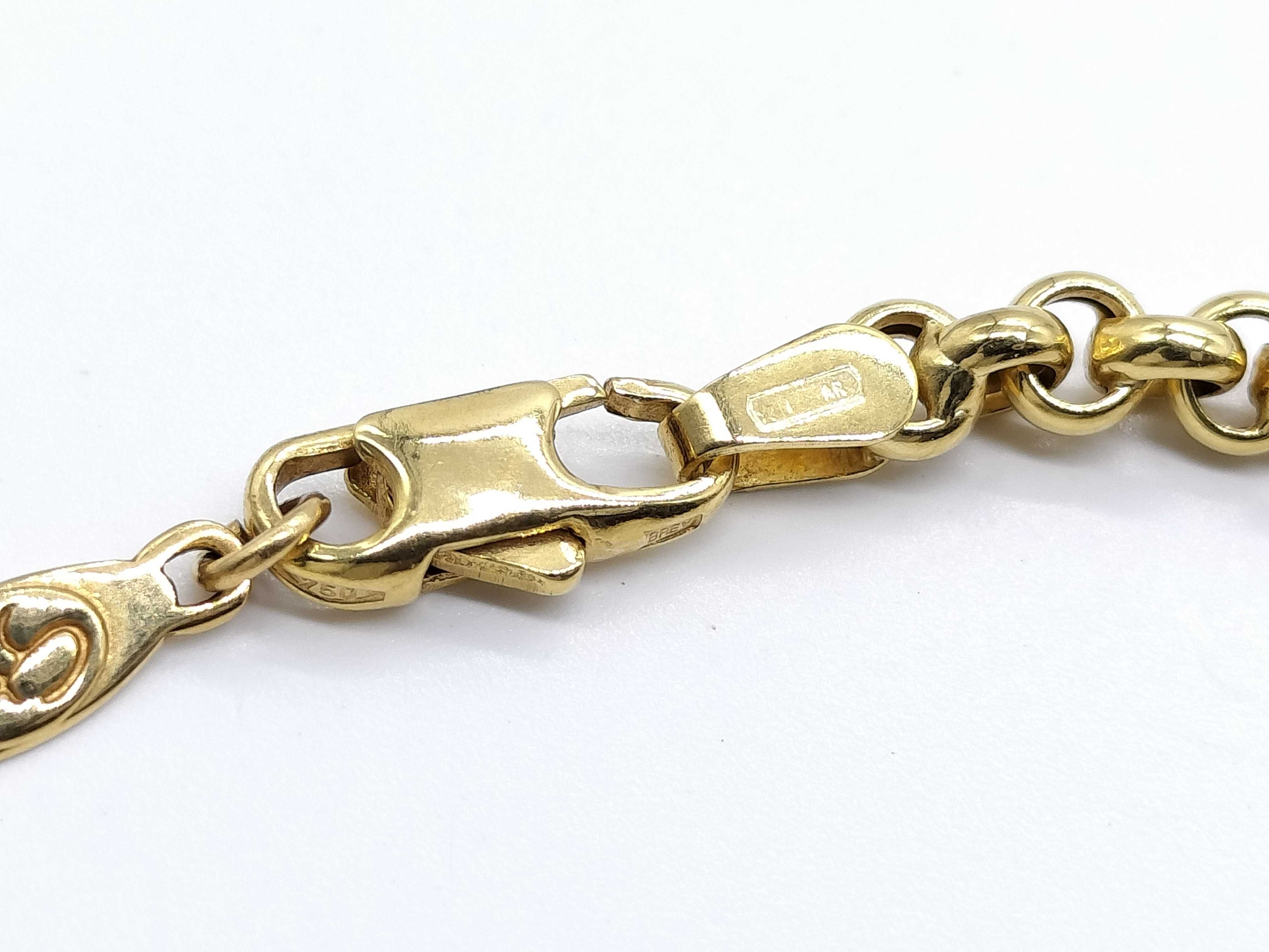 UnoAerre 18 Karat Yellow Gold Rolo Link Bracelet