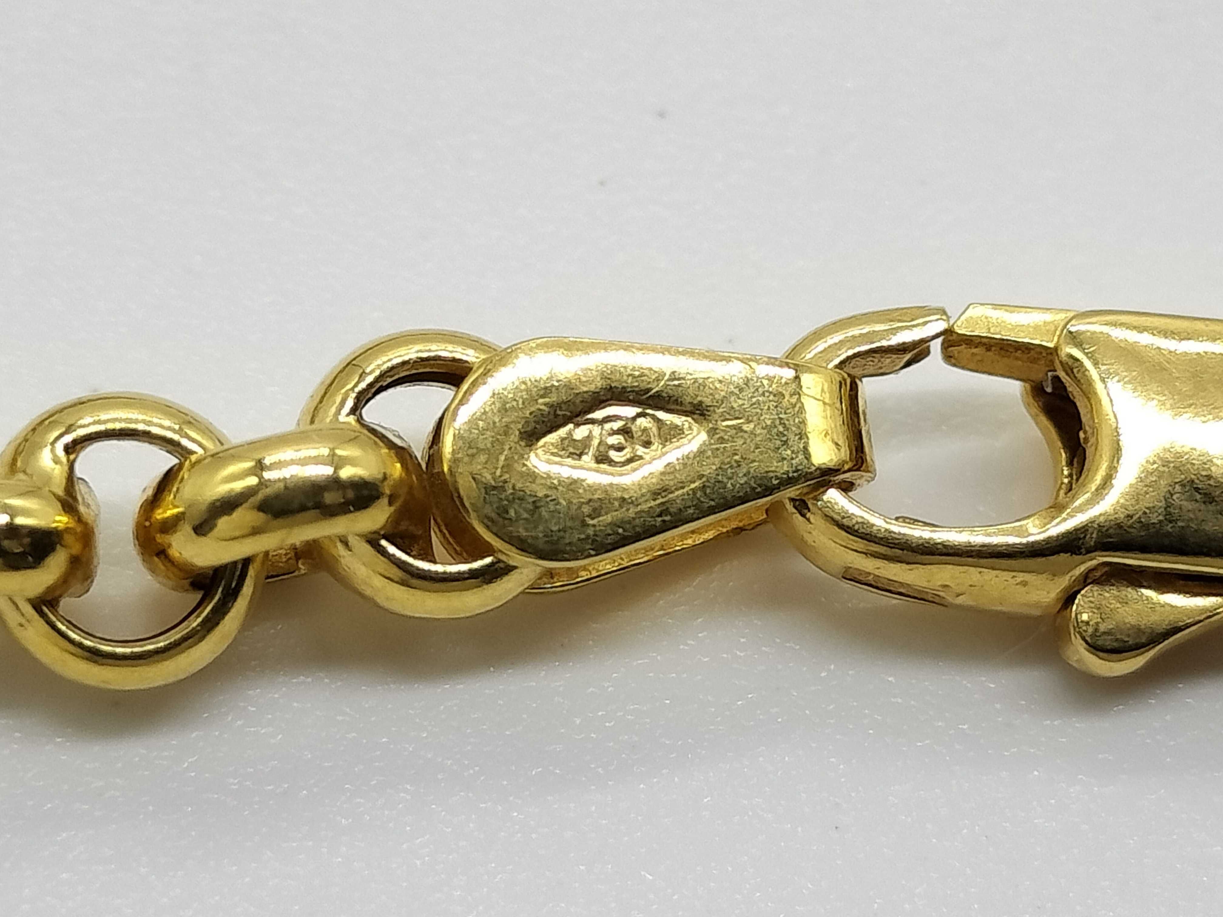 UnoAerre 18 Karat Yellow Gold Rolo Link Bracelet