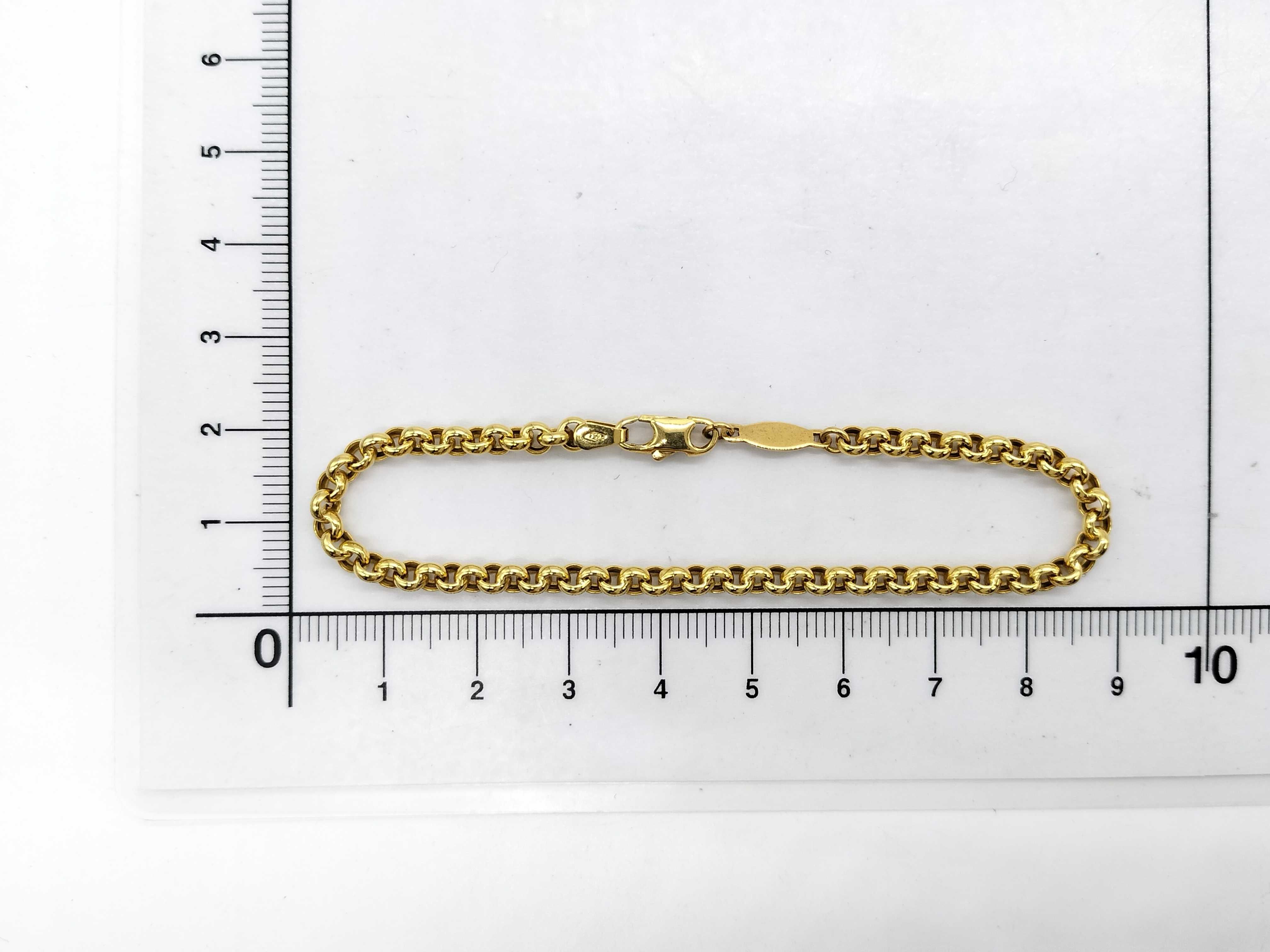 UnoAerre 18 Karat Yellow Gold Rolo Link Bracelet