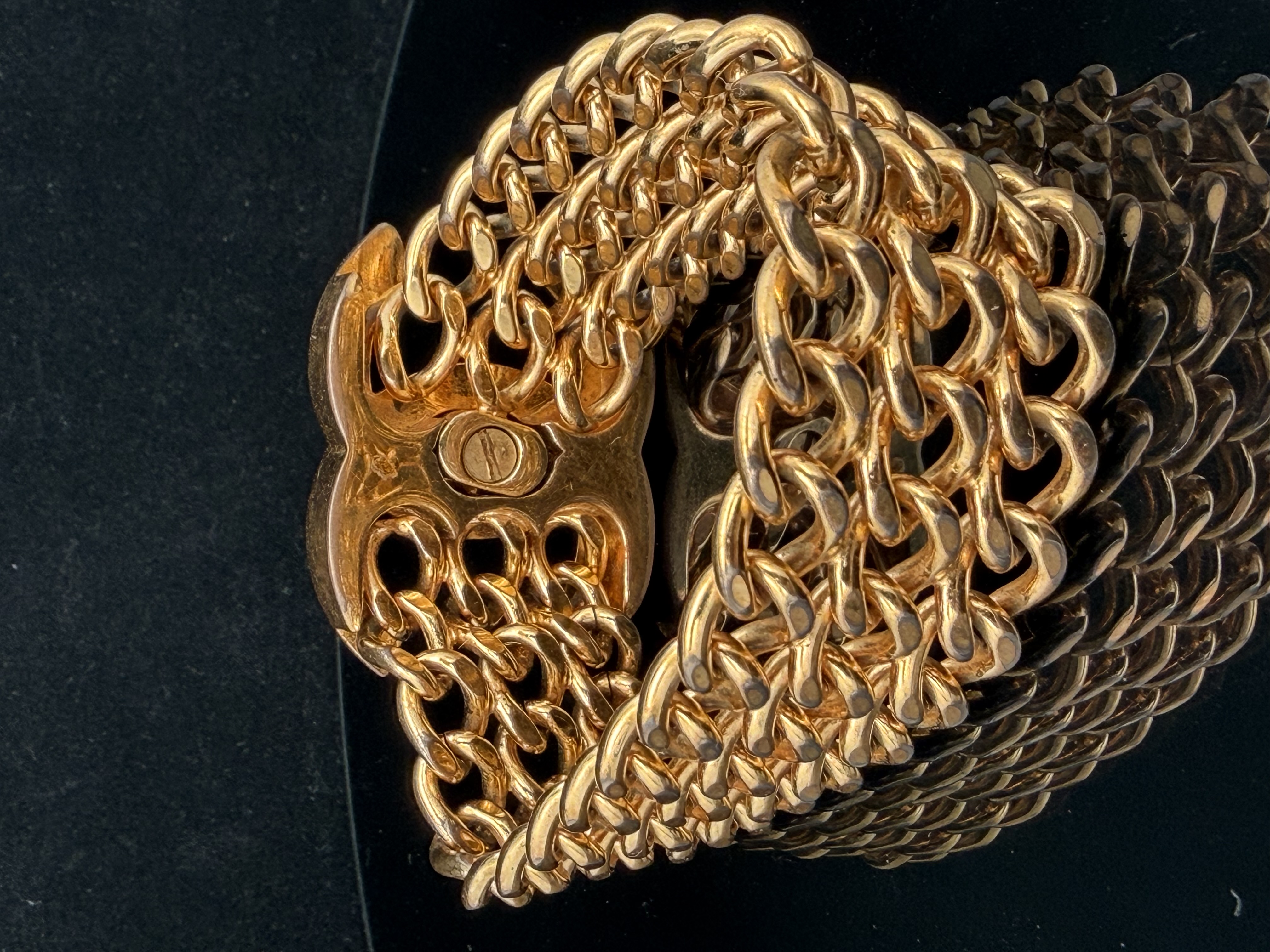 Chanel Vintage Turn-lock Link Bracelet
