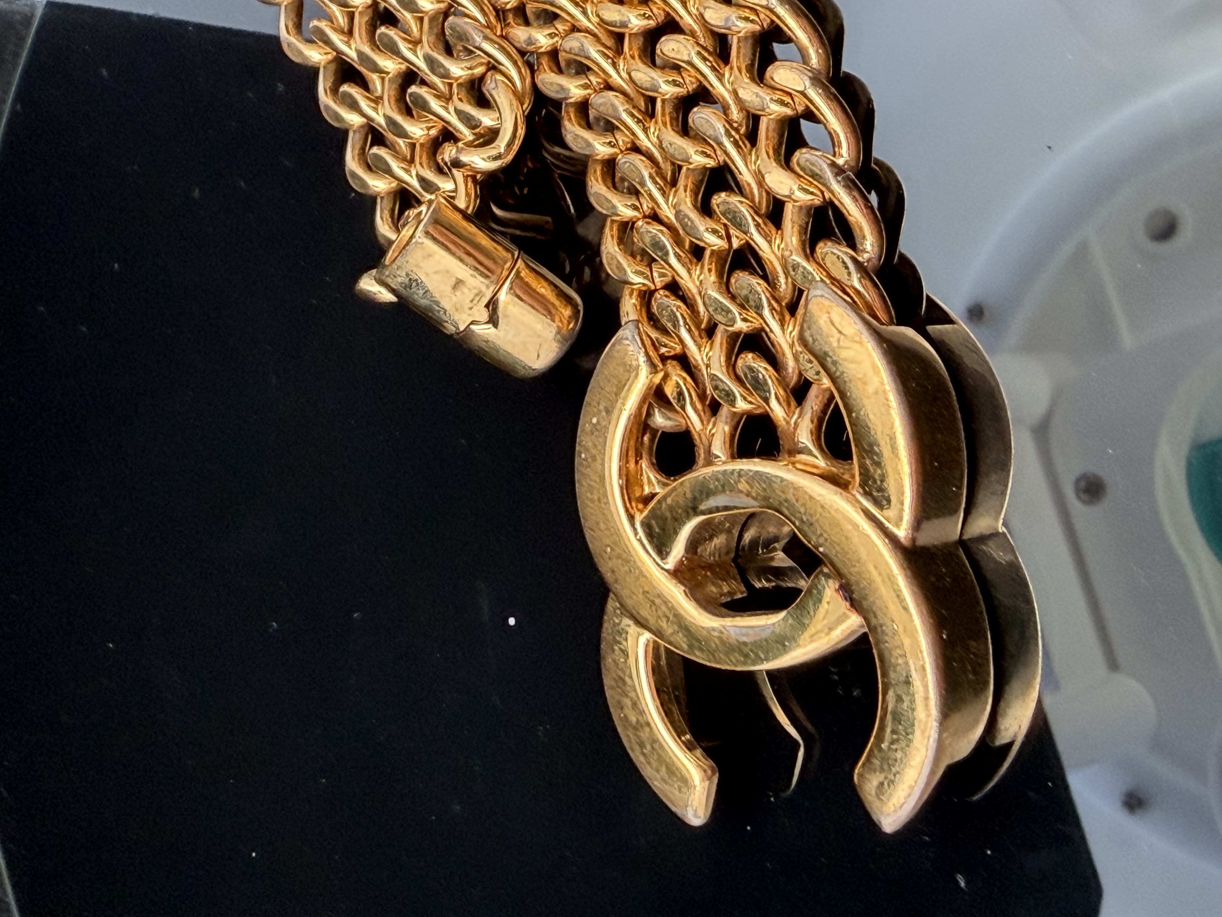 Chanel Vintage Turn-lock Link Bracelet