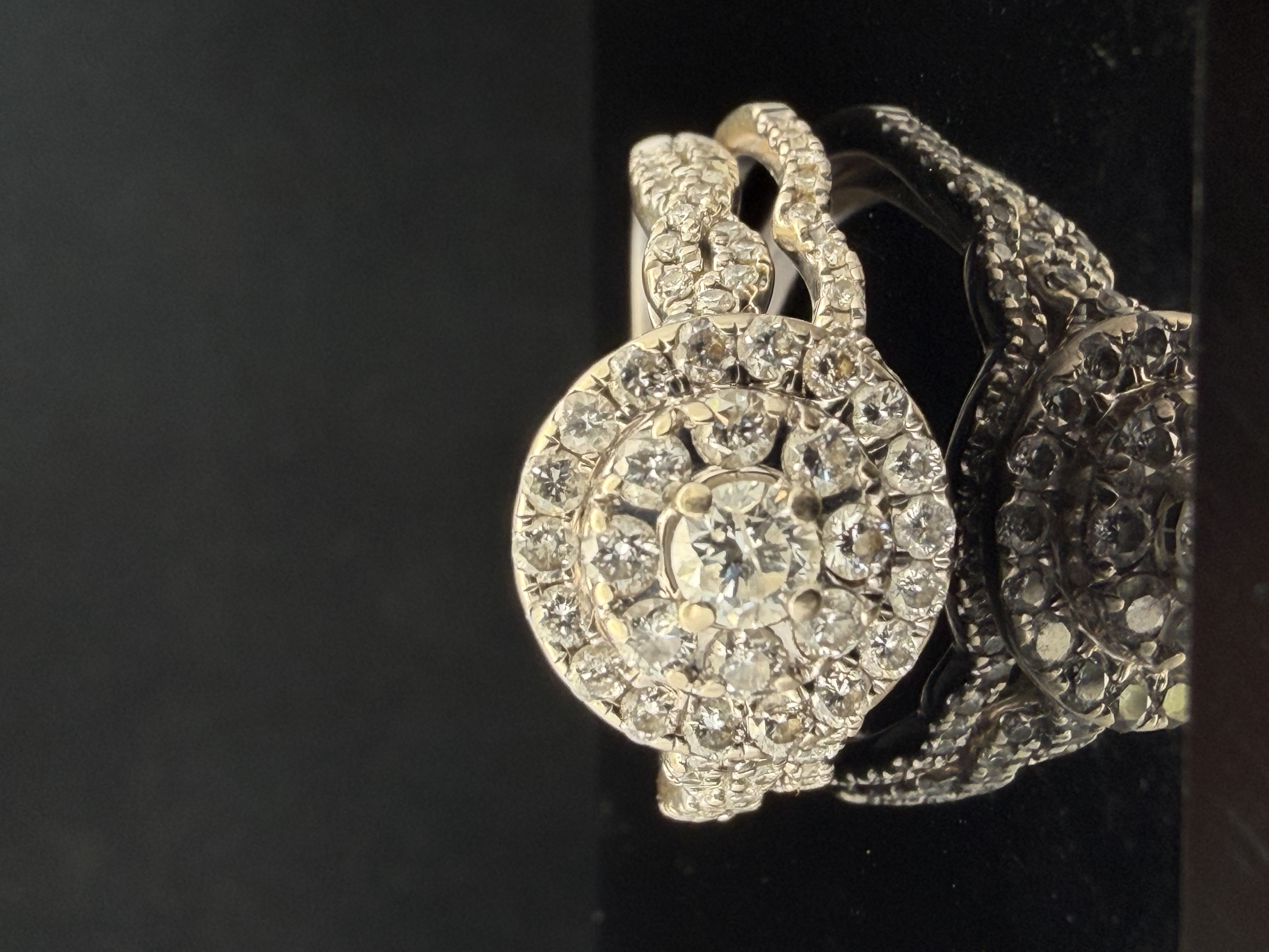 Estate 14K White Gold Diamond Ring