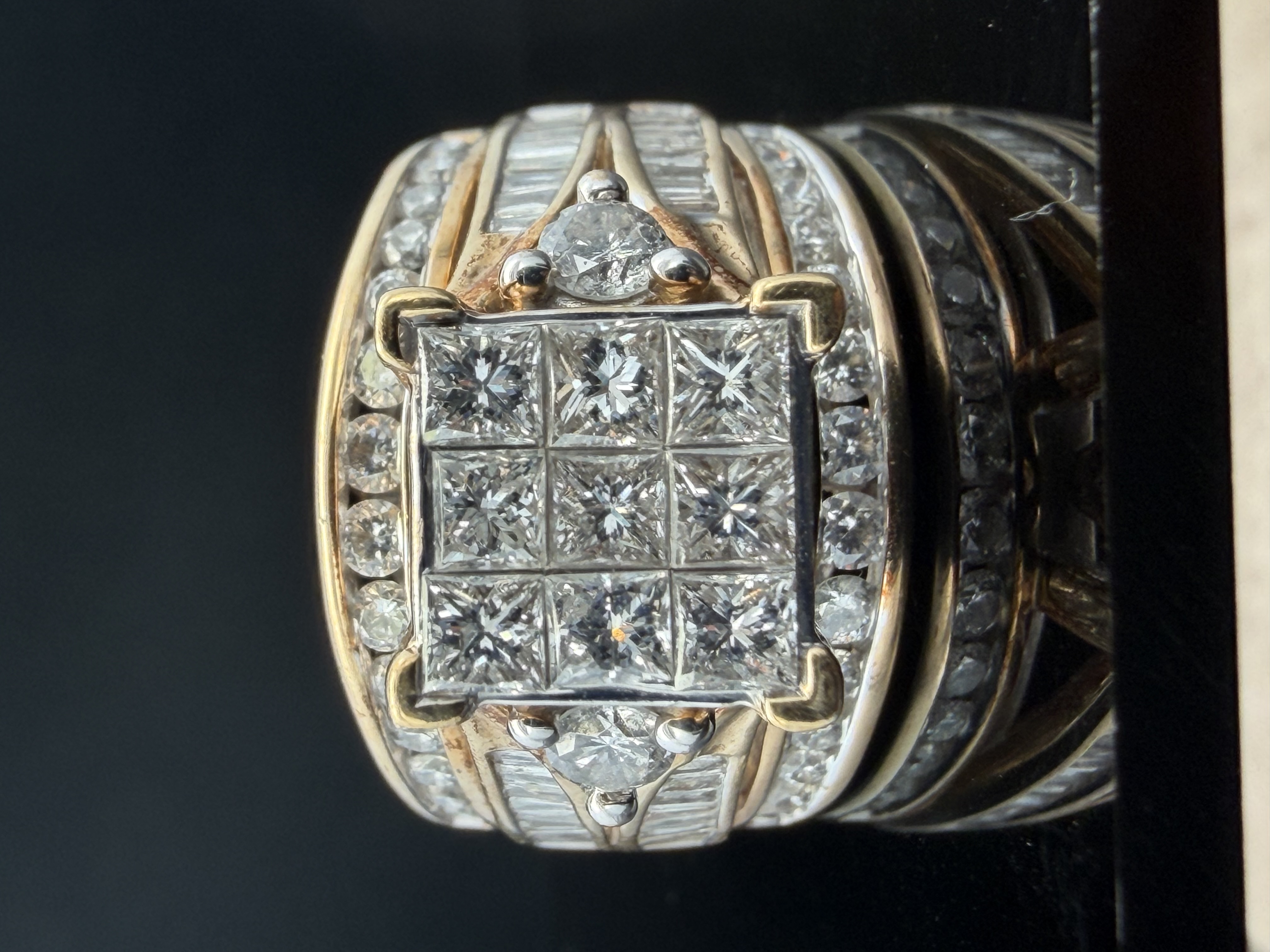 10K Yellow Gold Diamond Engagement Ring