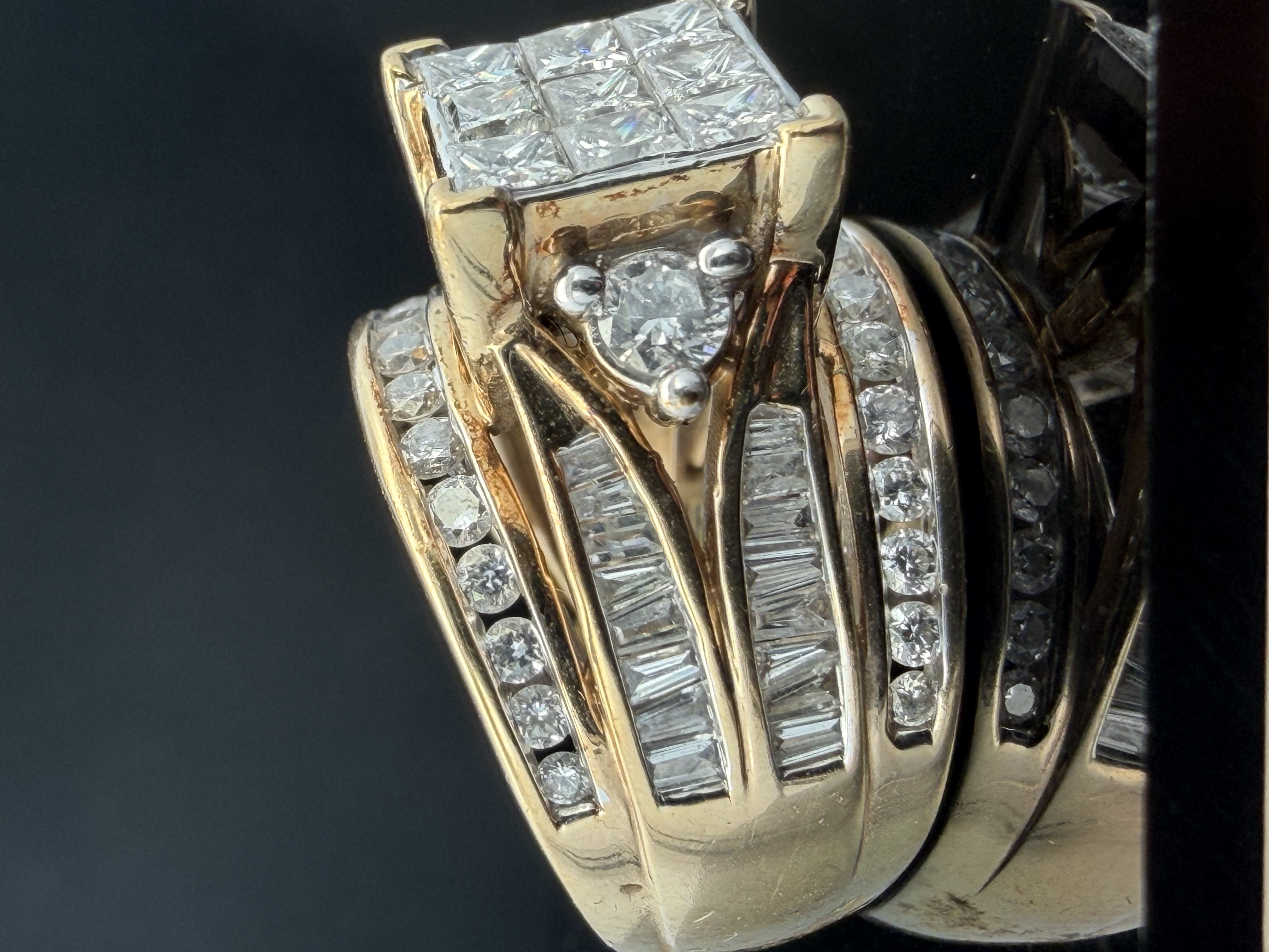 10K Yellow Gold Diamond Engagement Ring