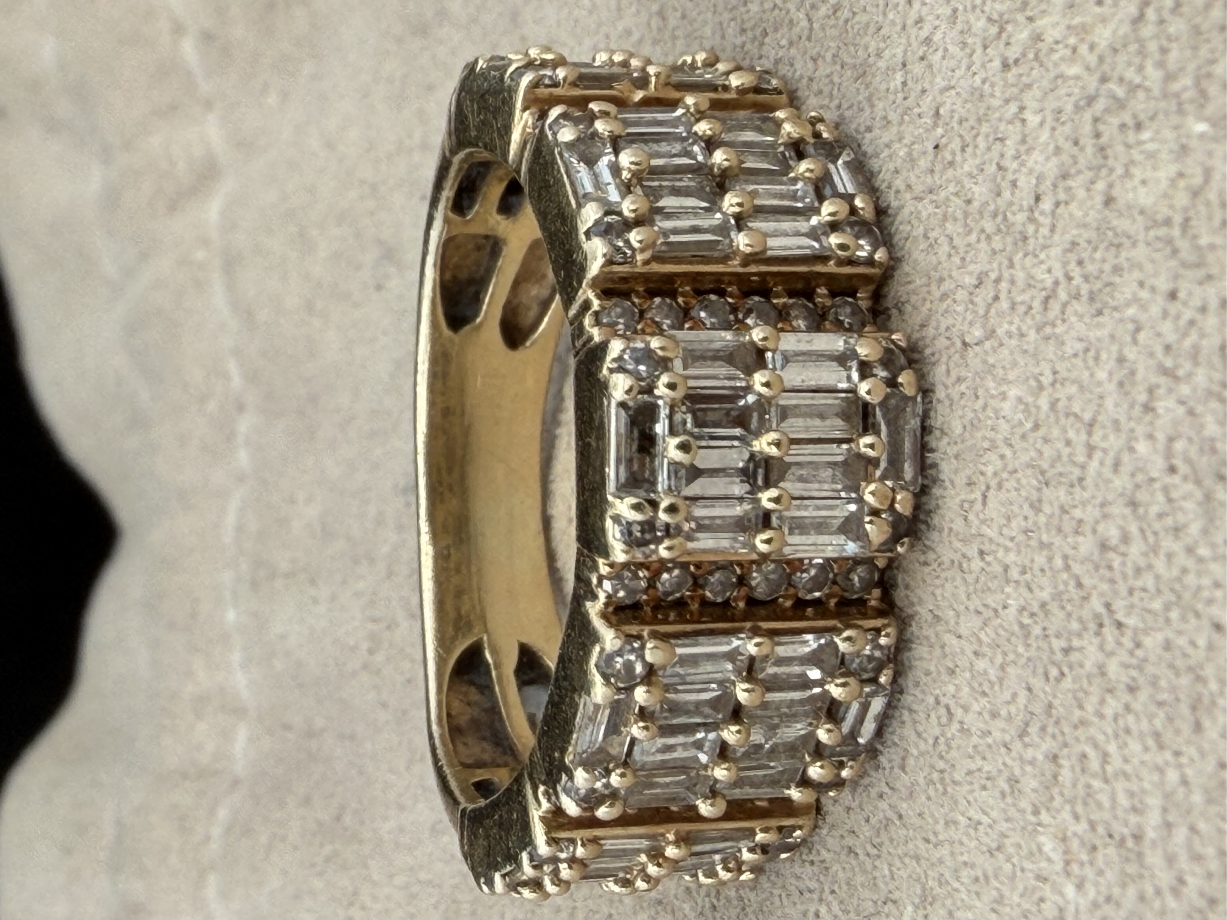 Natural Diamond Baguette Ring