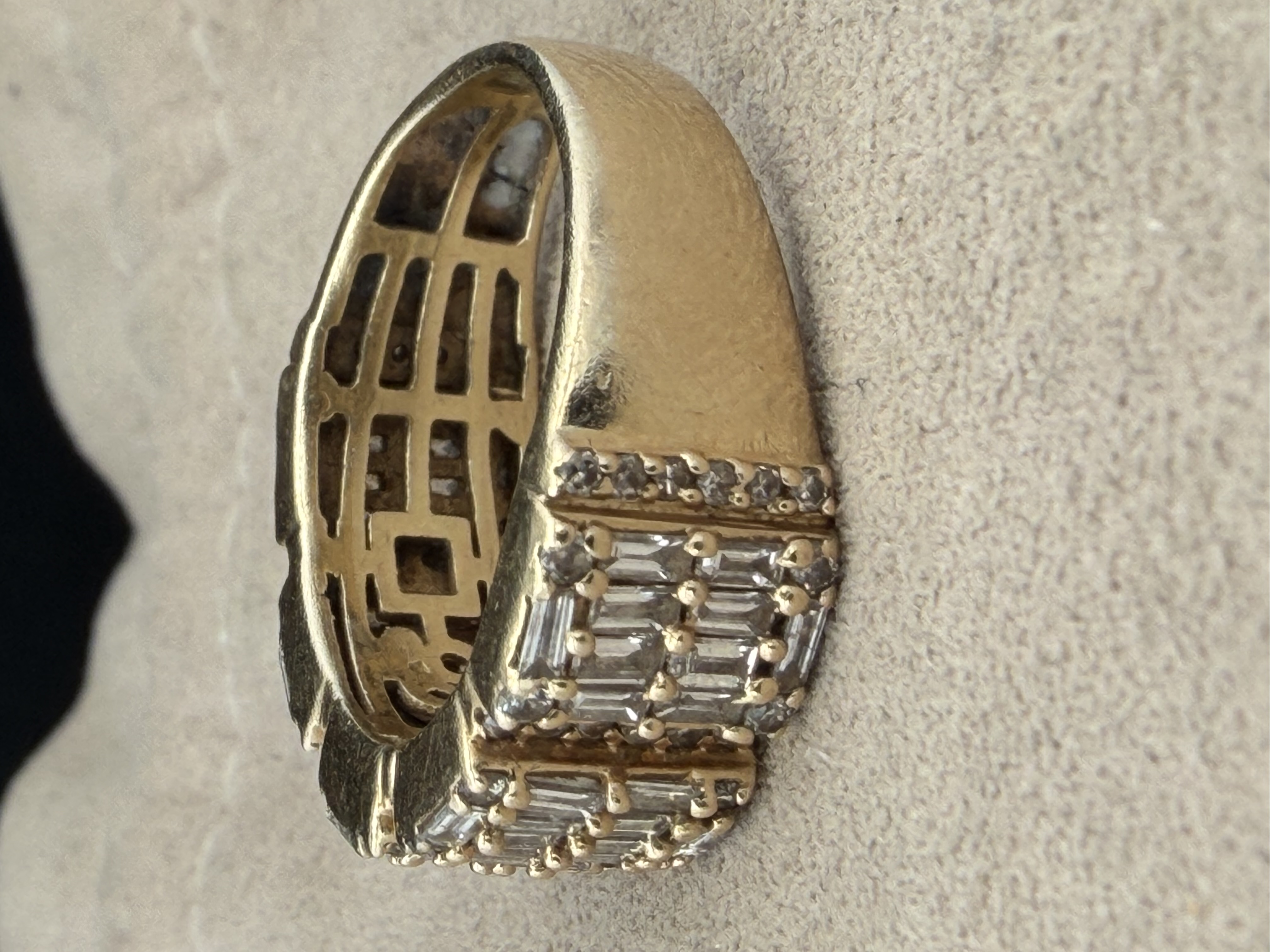 Natural Diamond Baguette Ring