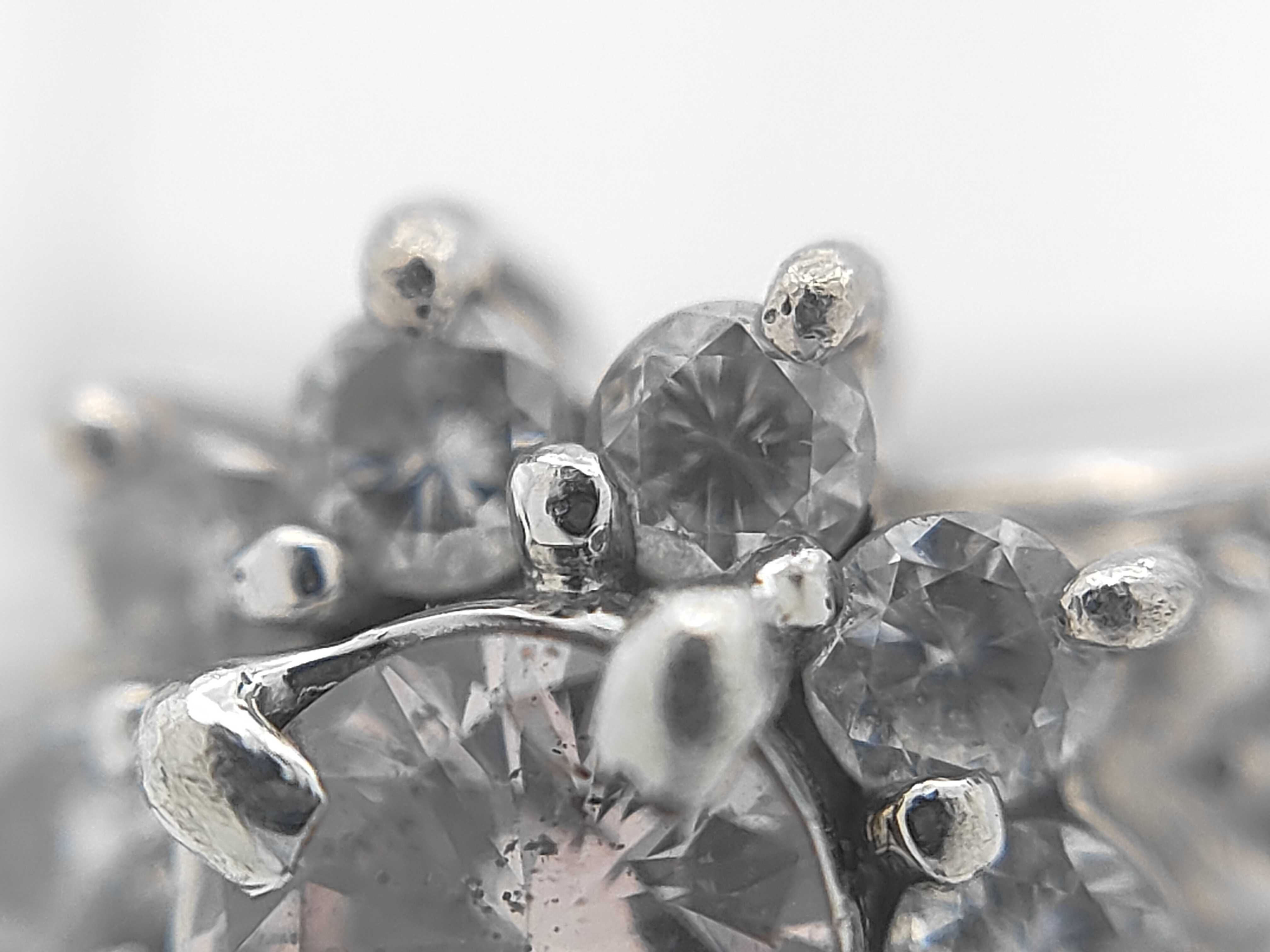 Natural Pink Diamond and Colorless Diamond Cluster Ring in Pt900 Platinum by Jewelry Maki