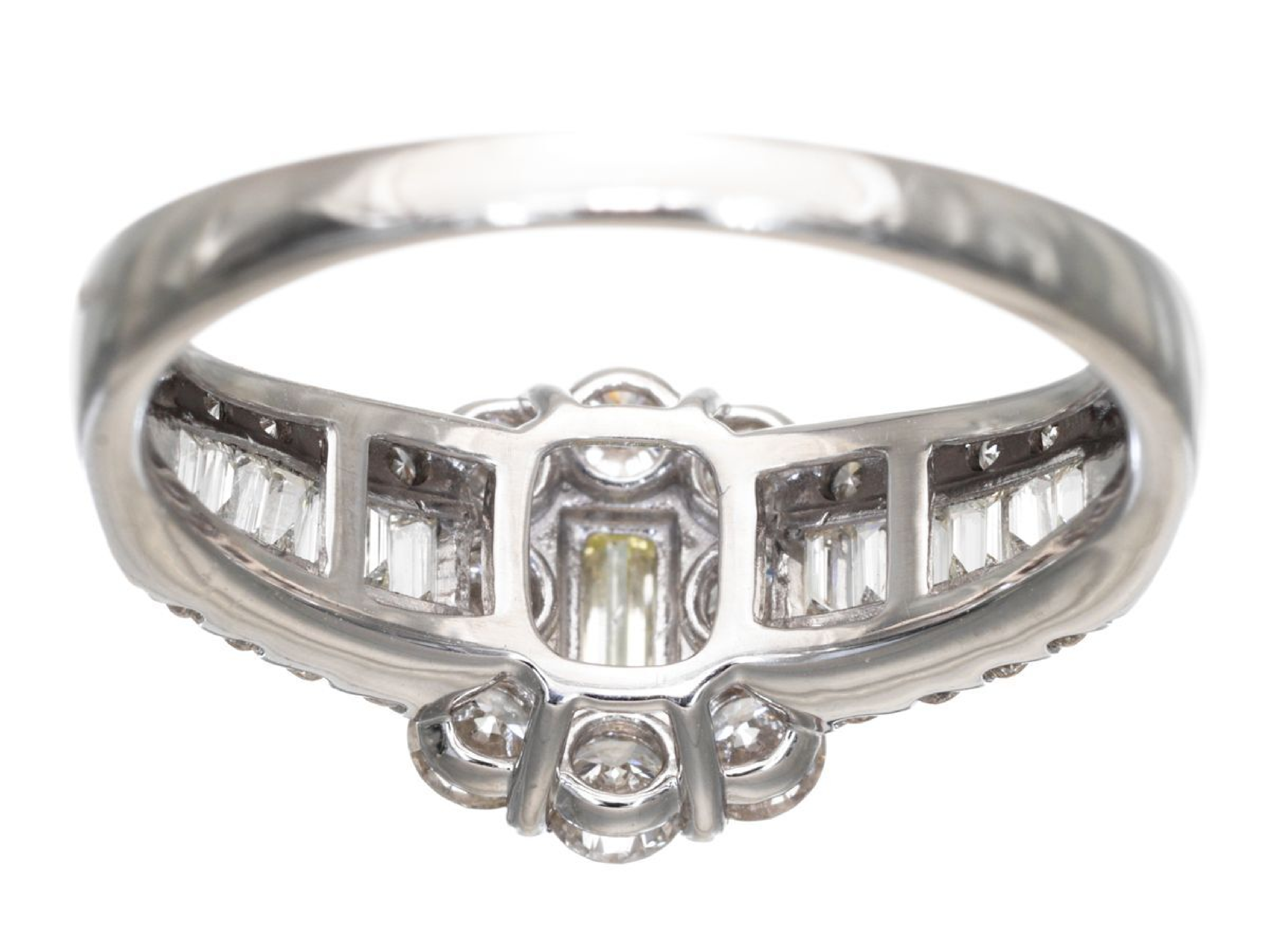 Platinum and 1.00 Carat Total Weight Natural Diamond Cluster Ring