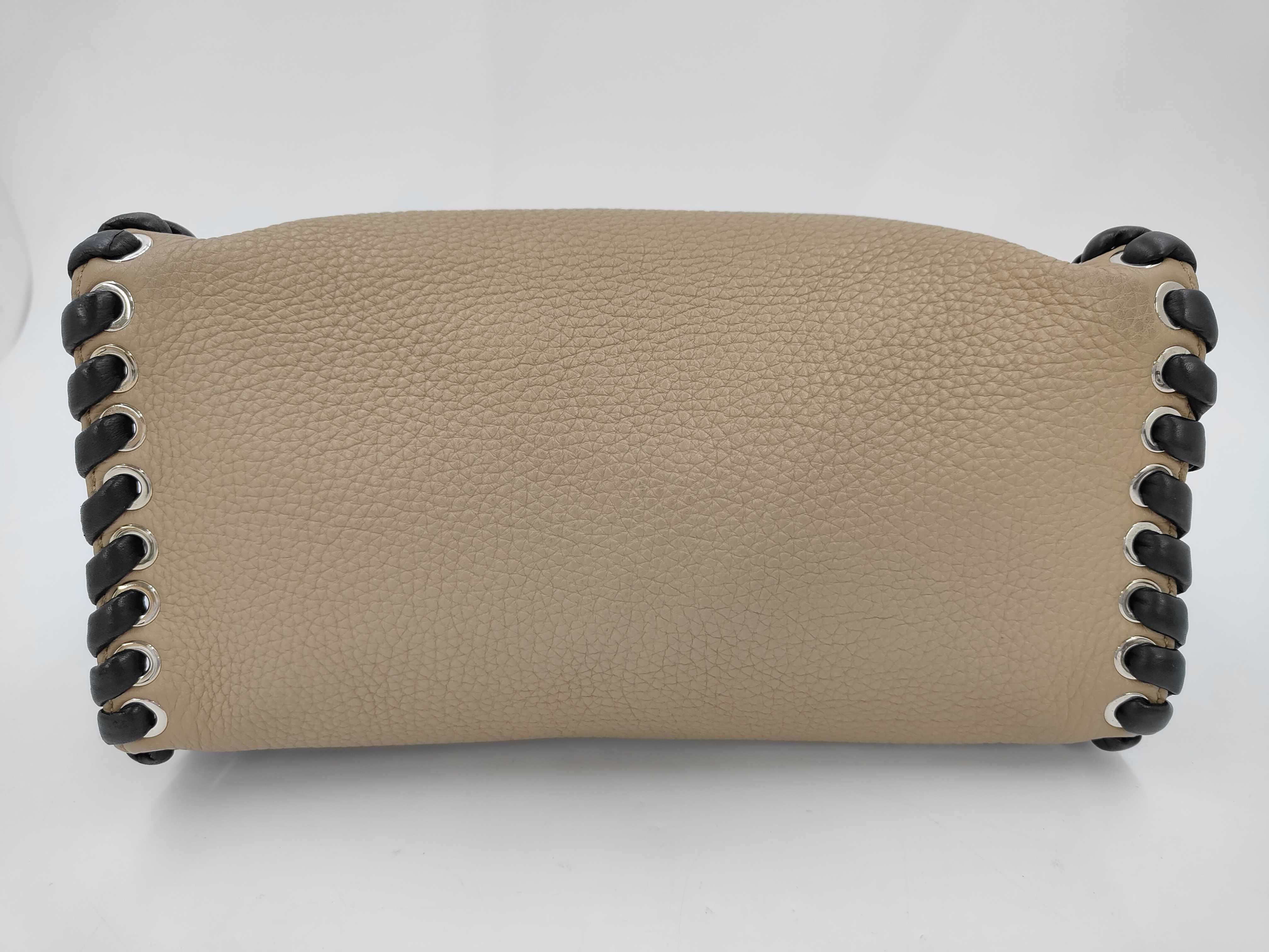 Fendi Selleria Lei Whipstitch Leather Top Handle Bag