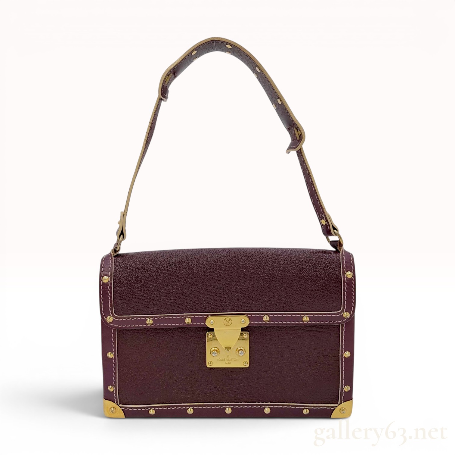 Louis Vuitton Plum Suhali Leather Le Talentueux Shoulder Bag
