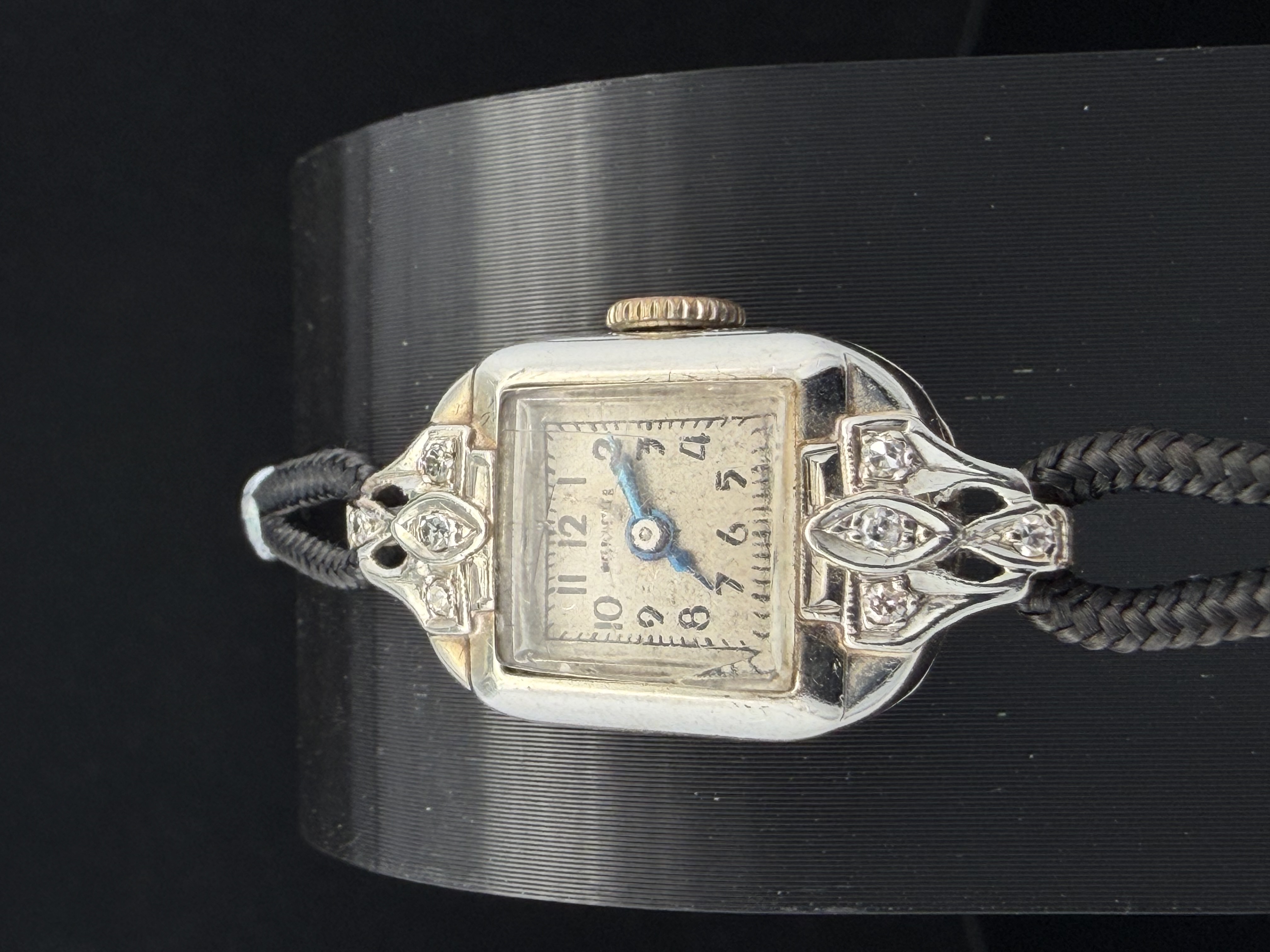 Estate 14K White Gold Diamond Ladies Watch