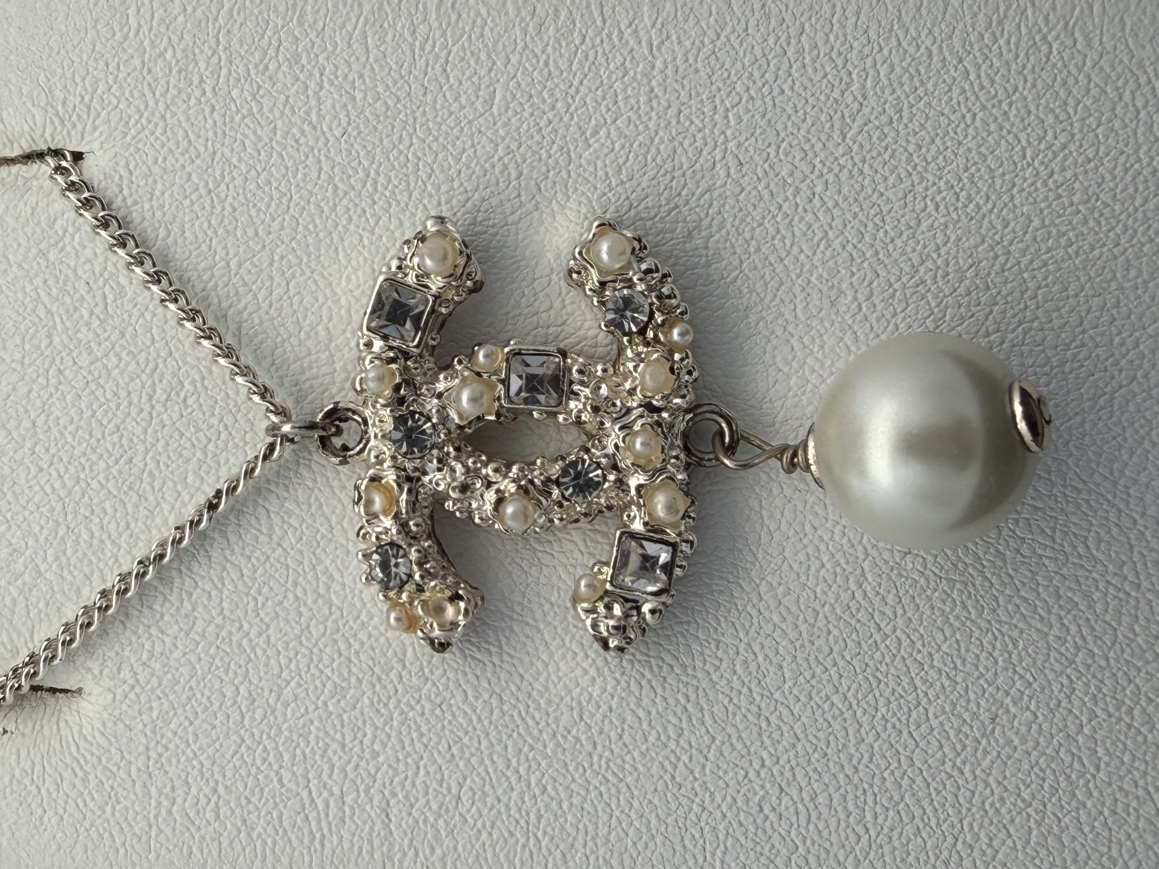 Chanel Rhinestone Pearl Necklace