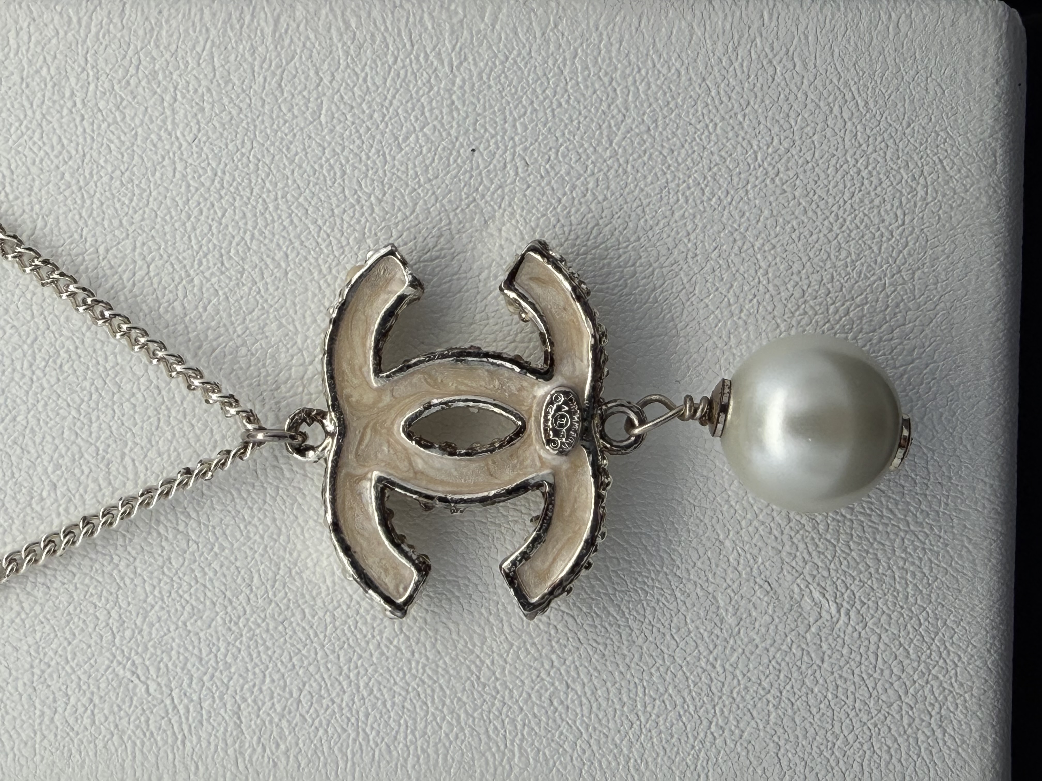 Chanel Rhinestone Pearl Necklace