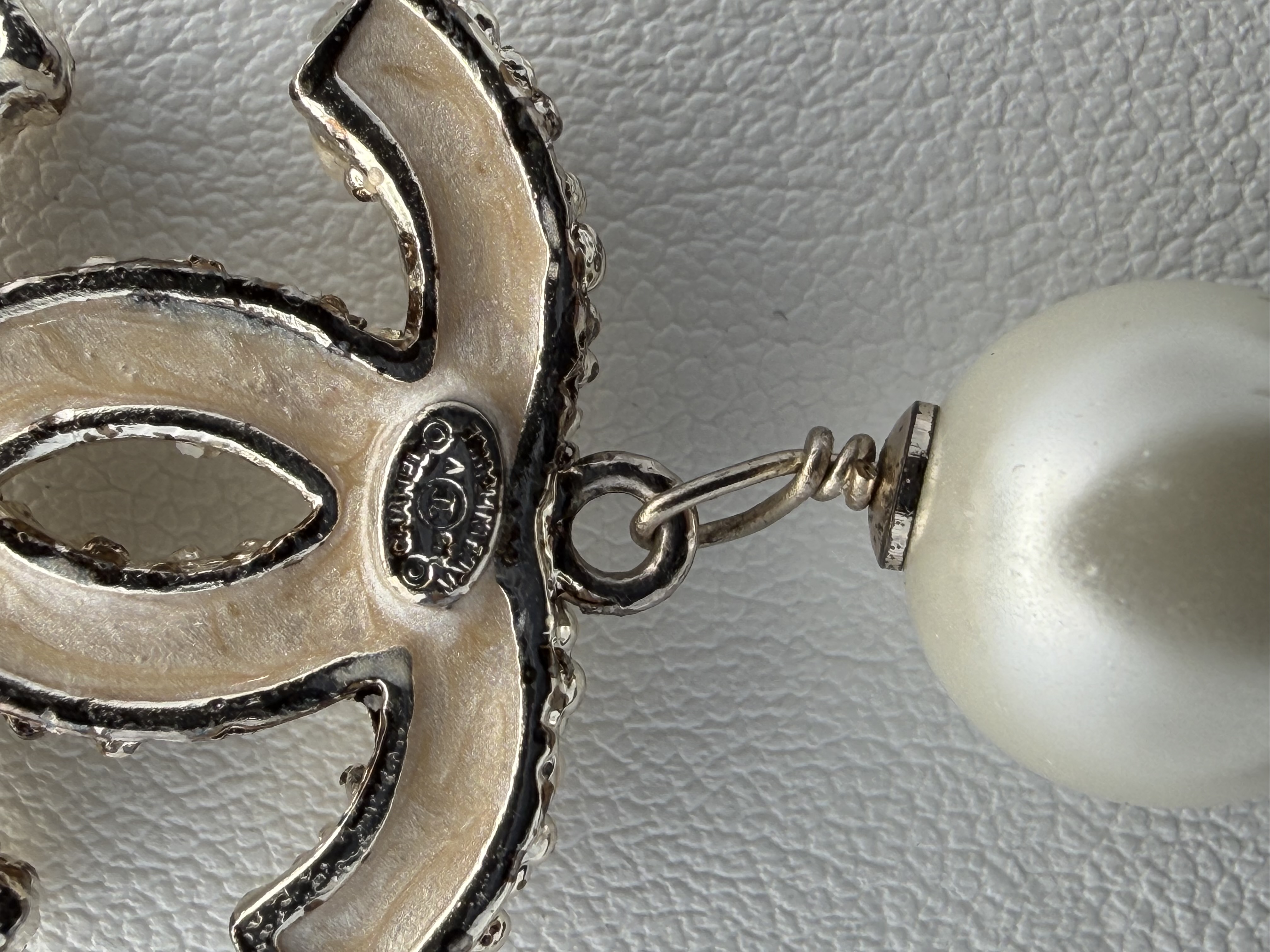 Chanel Rhinestone Pearl Necklace