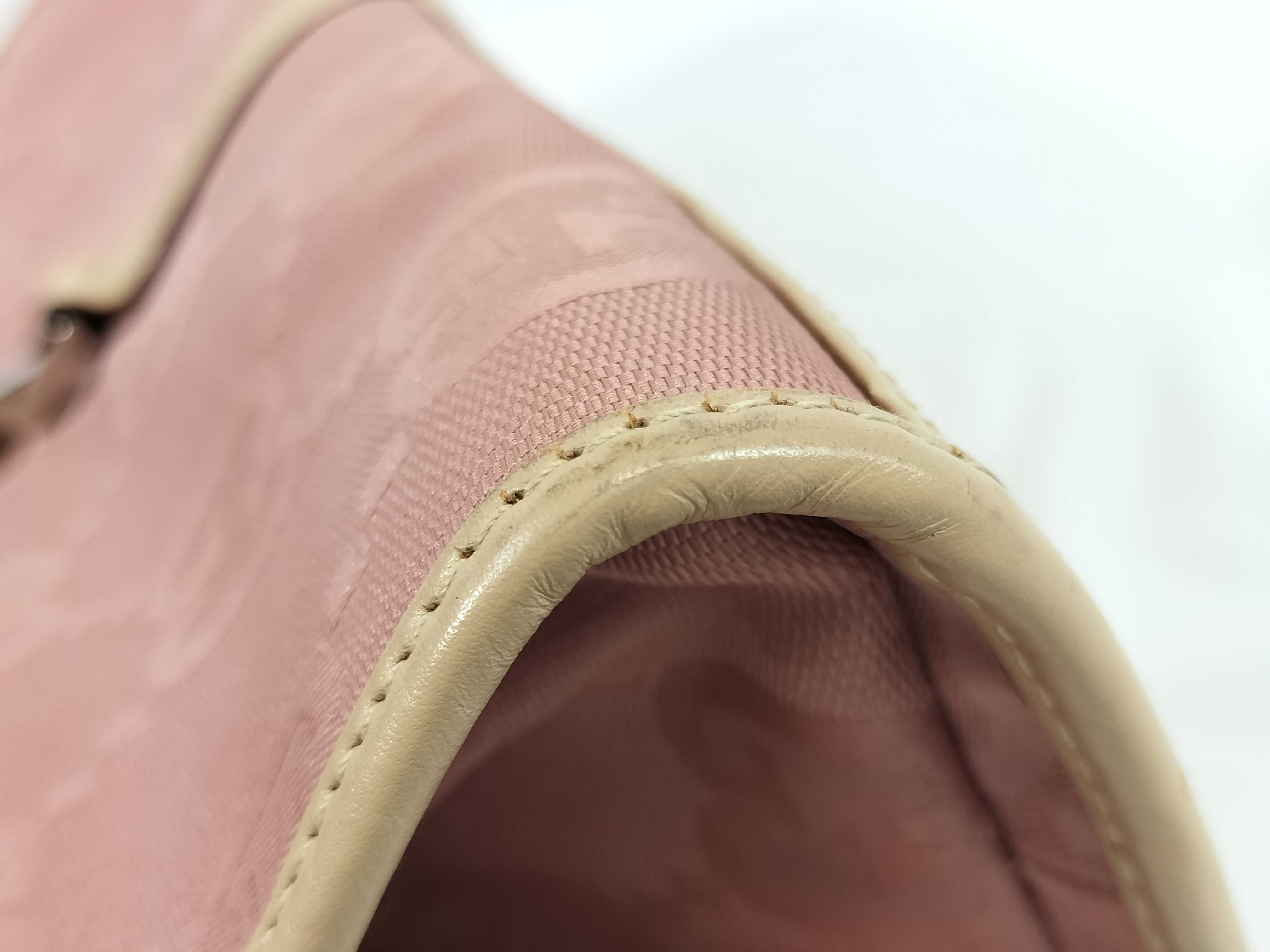 Gucci Pink GG Canvas and Leather Jackie Bardot Hobo Bag