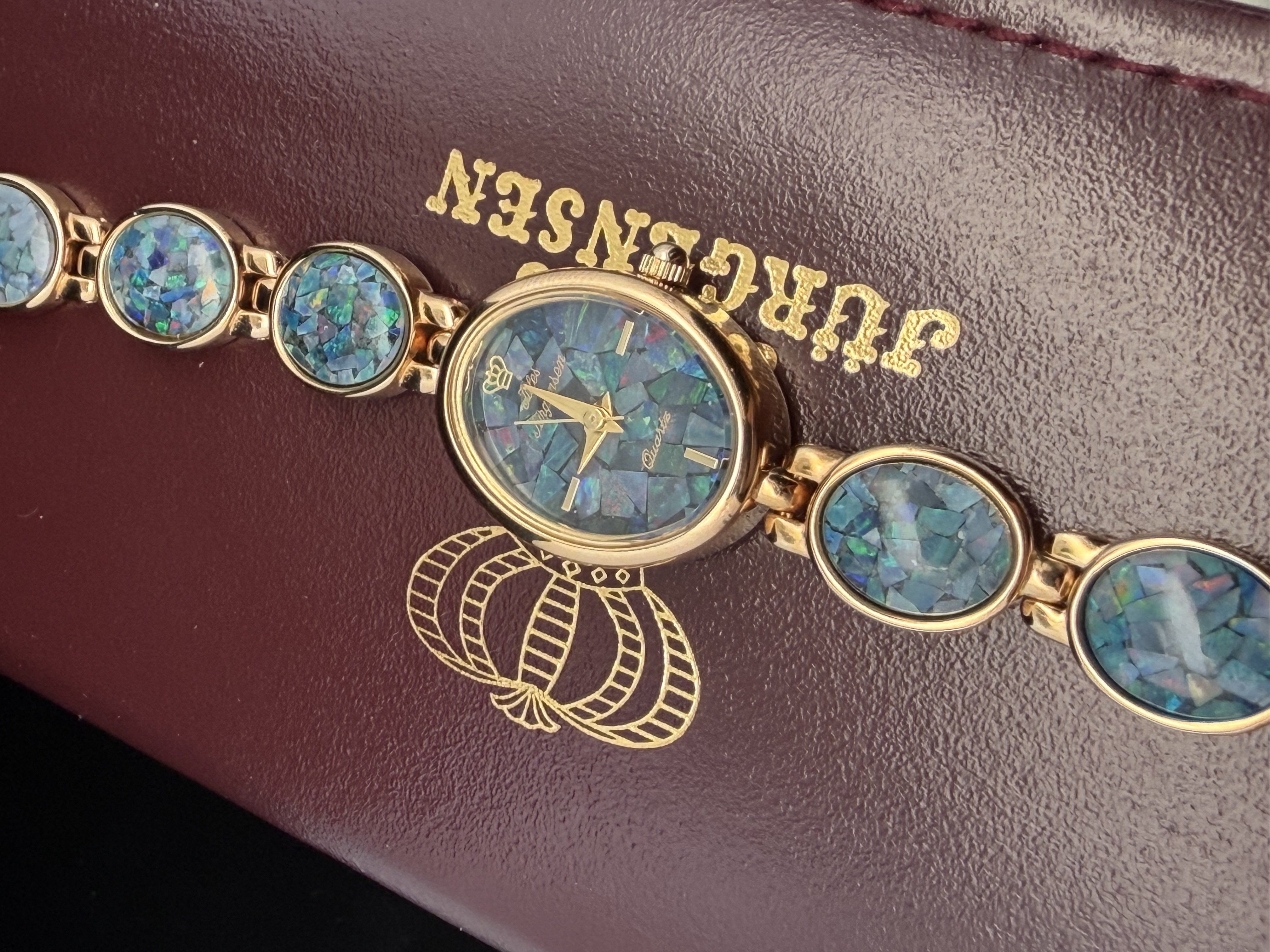 New Old Stock Jules Jurgensen Mosaic Opal Watch