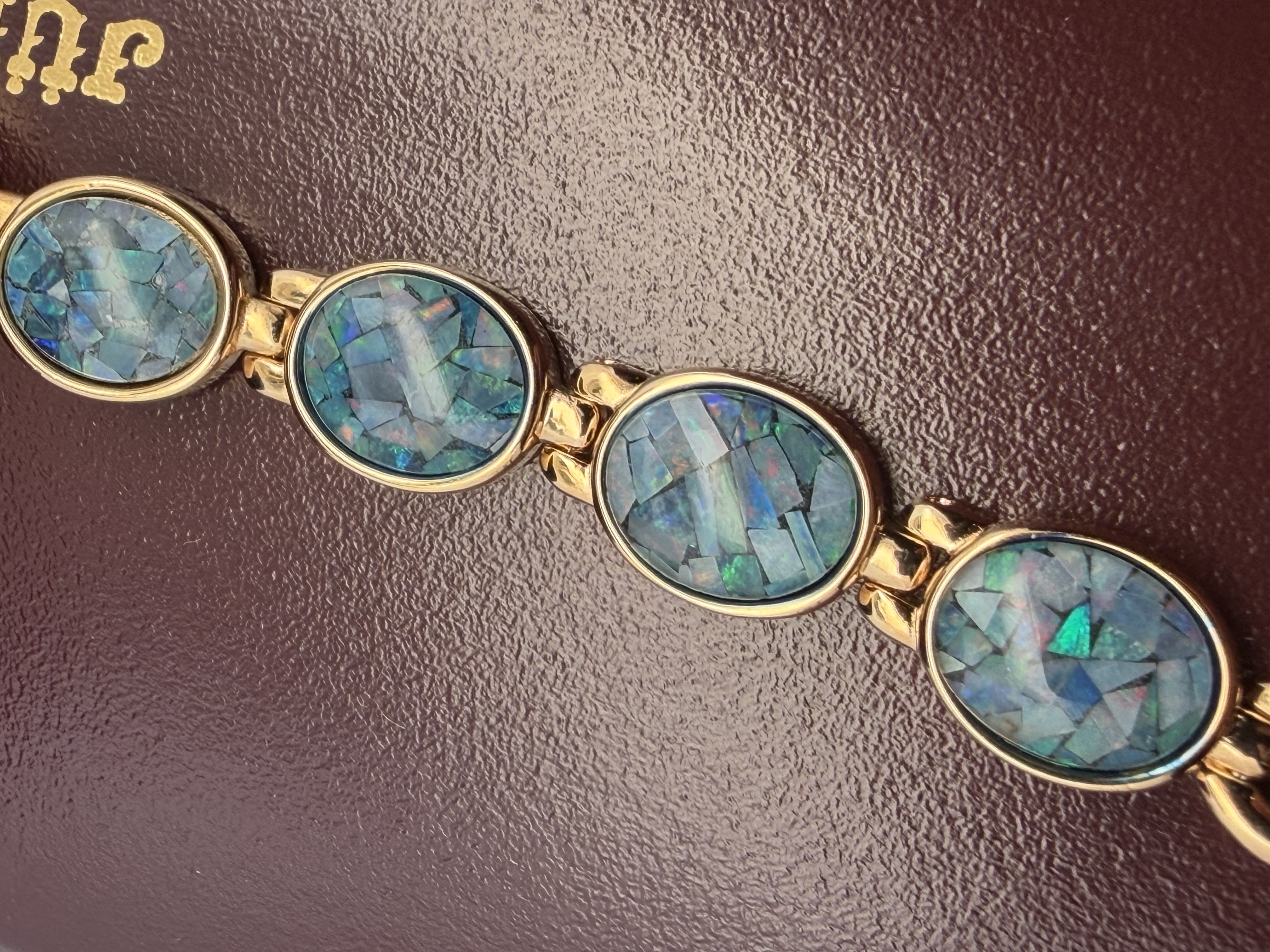 New Old Stock Jules Jurgensen Mosaic Opal Watch