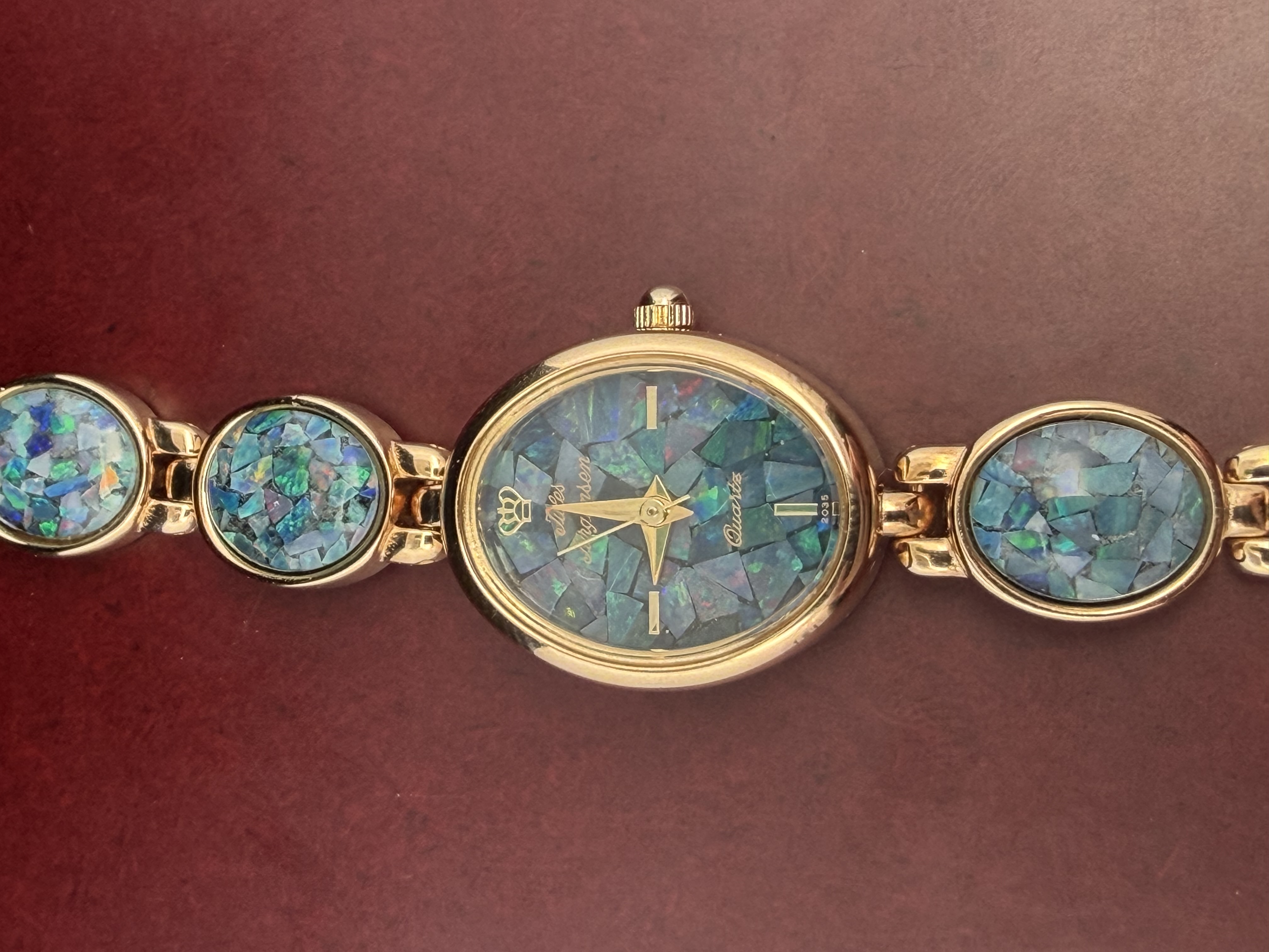 New Old Stock Jules Jurgensen Mosaic Opal Watch